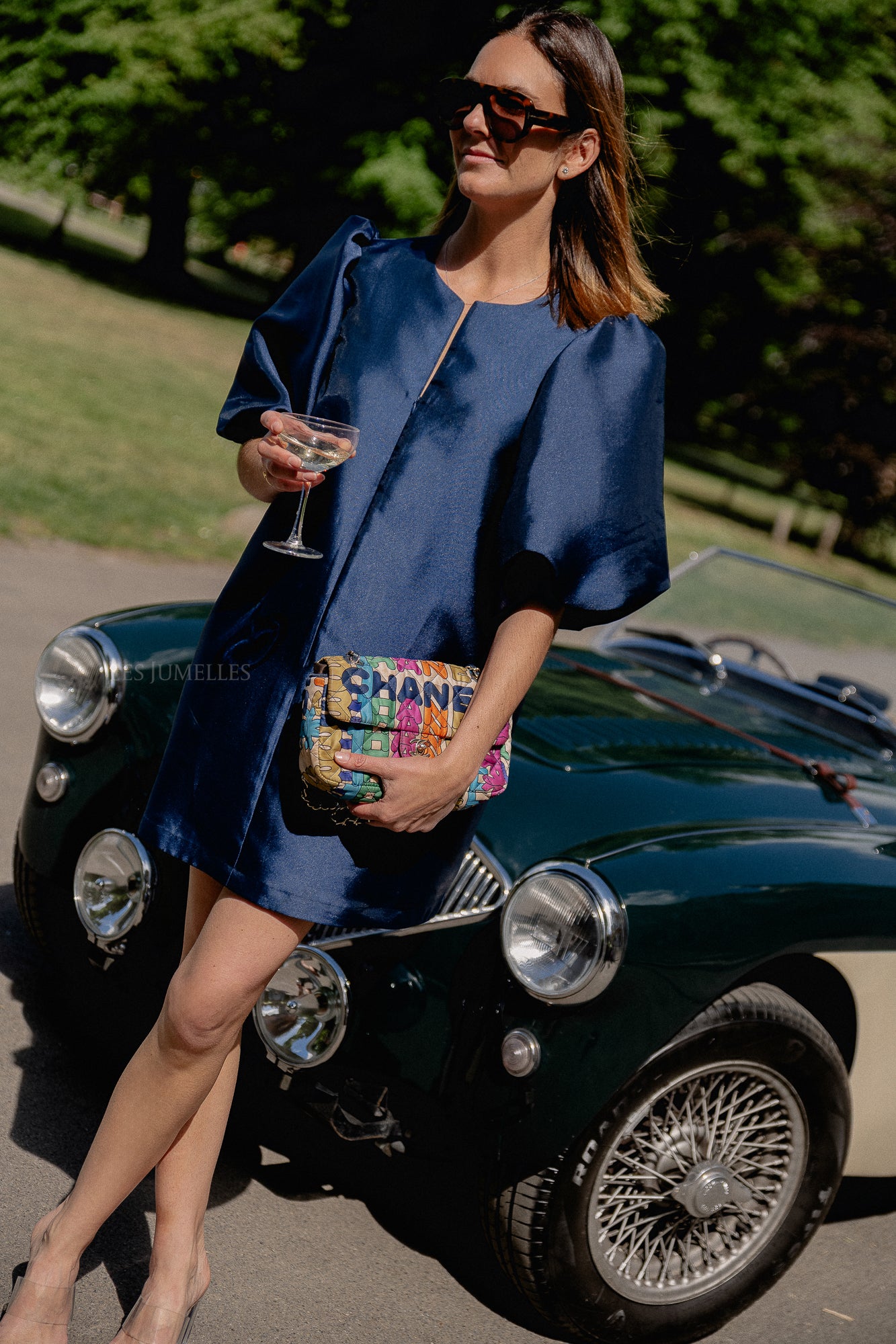 Charlotte dress navy