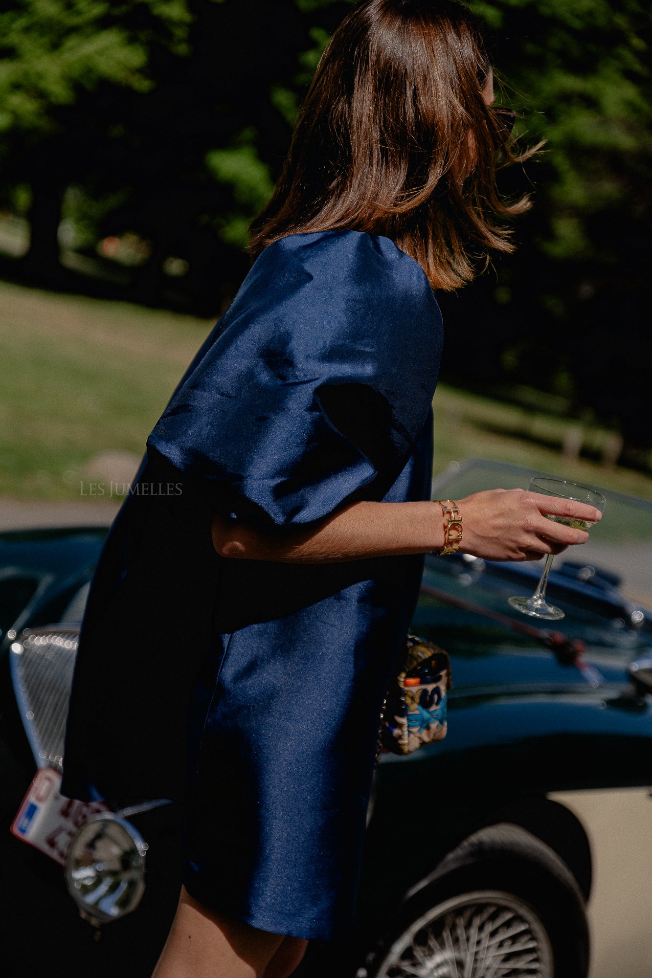Charlotte dress navy