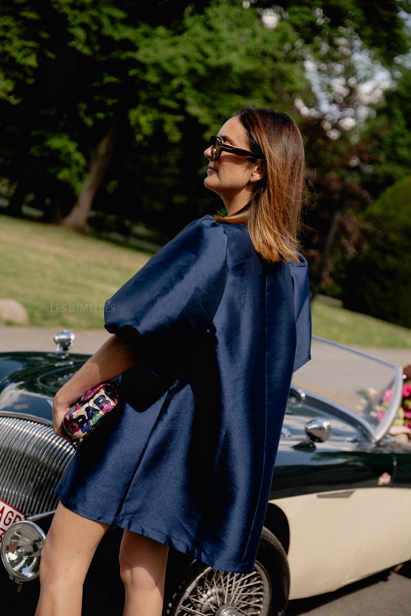 Charlotte dress navy