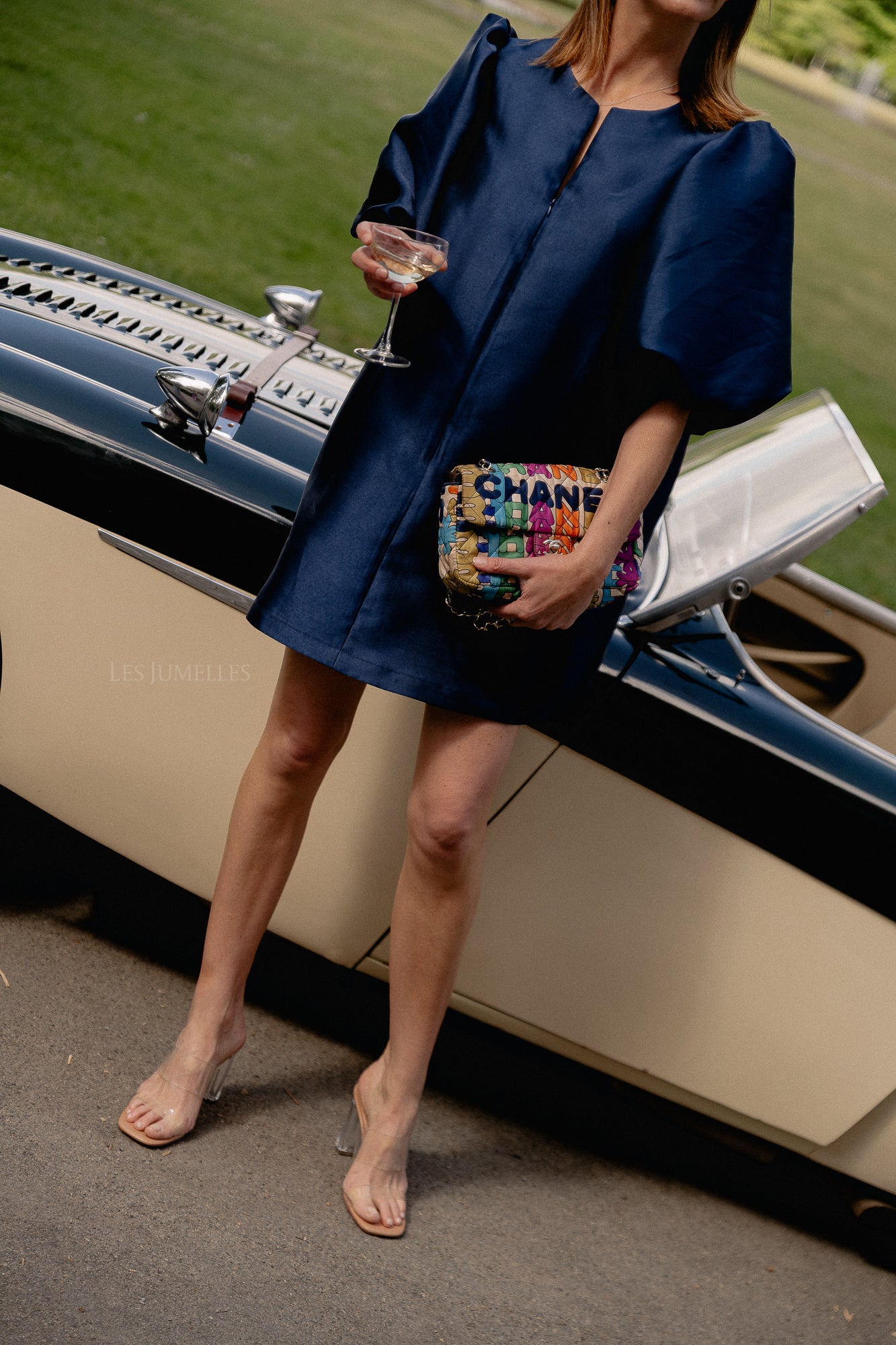 Charlotte dress navy