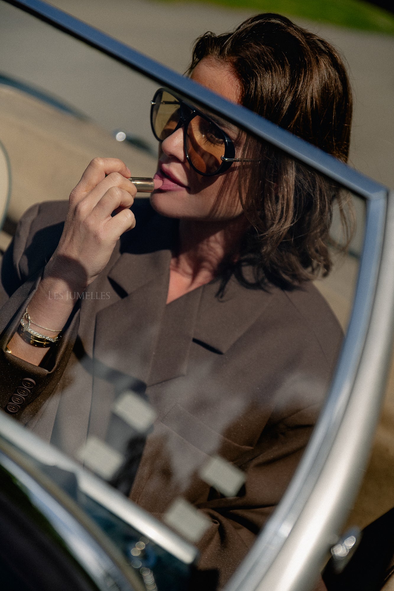 Chloe oversized blazer hot chocolate