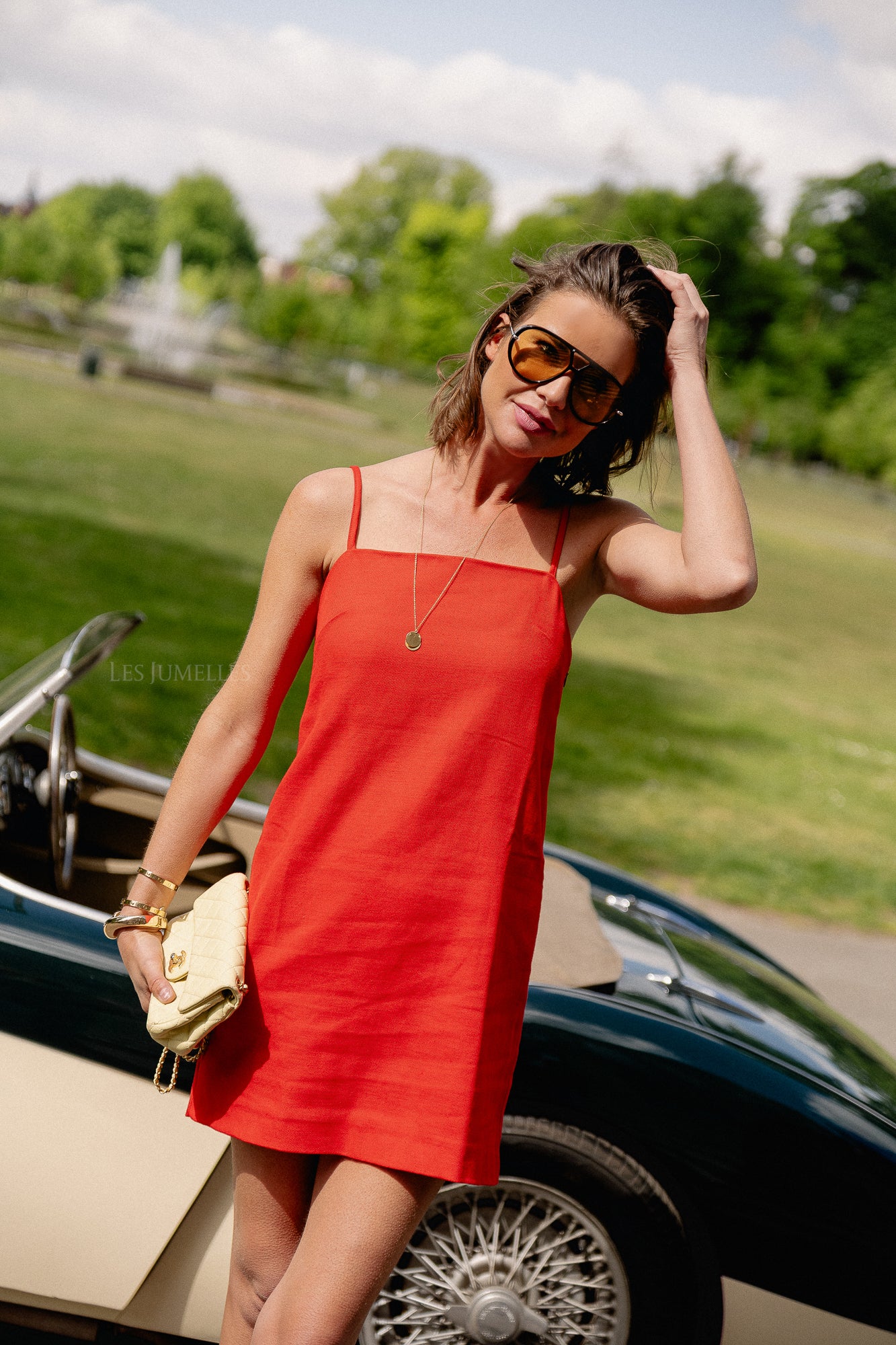 Alaya dress high risk red