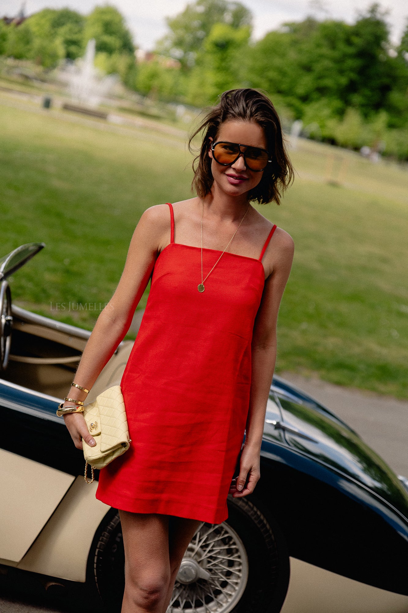Alaya dress high risk red