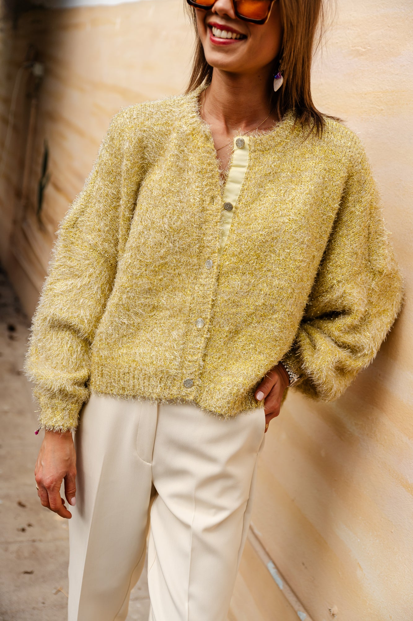 Rika cardigan yellow
