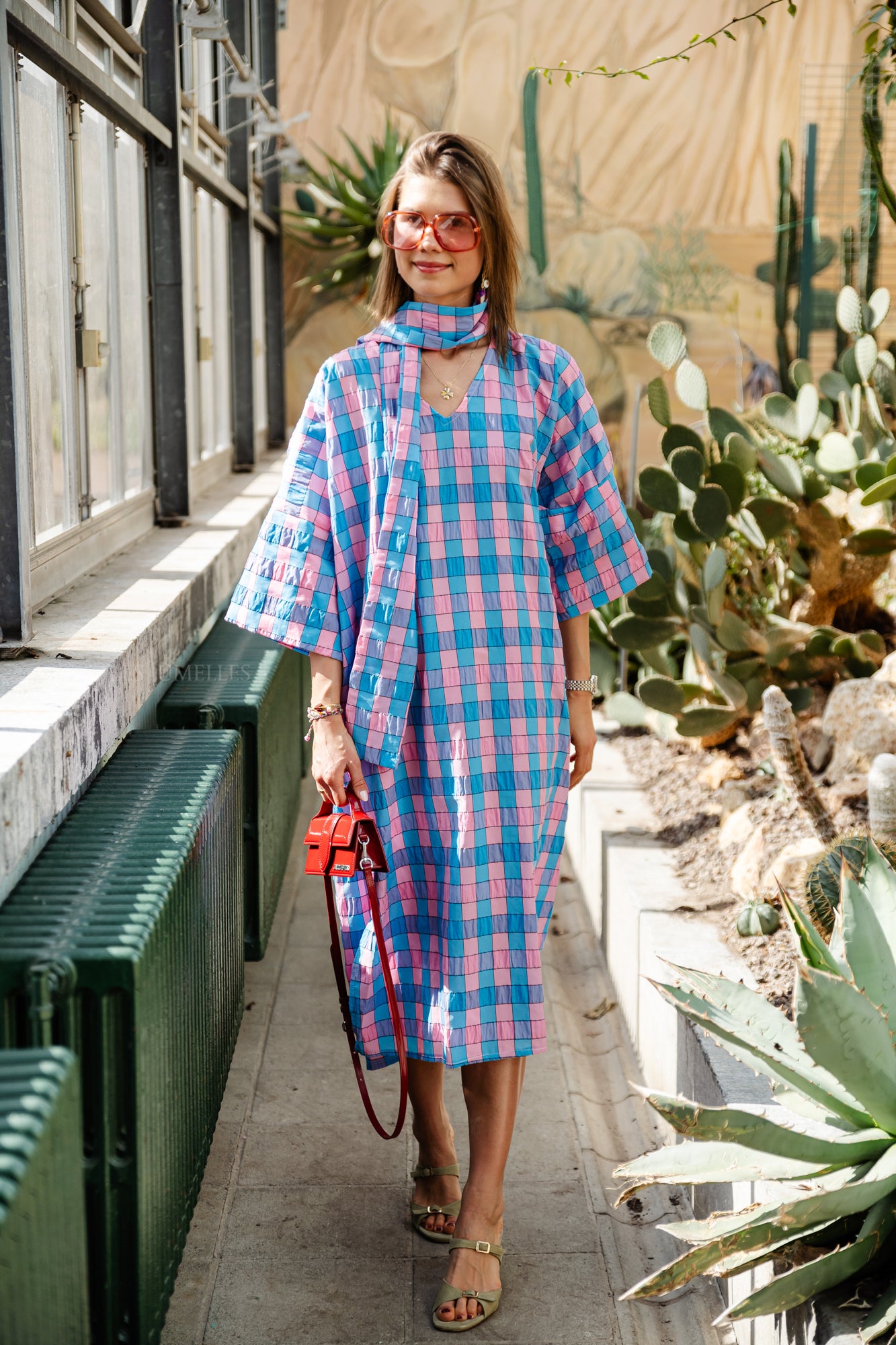 Zuri printed long dress