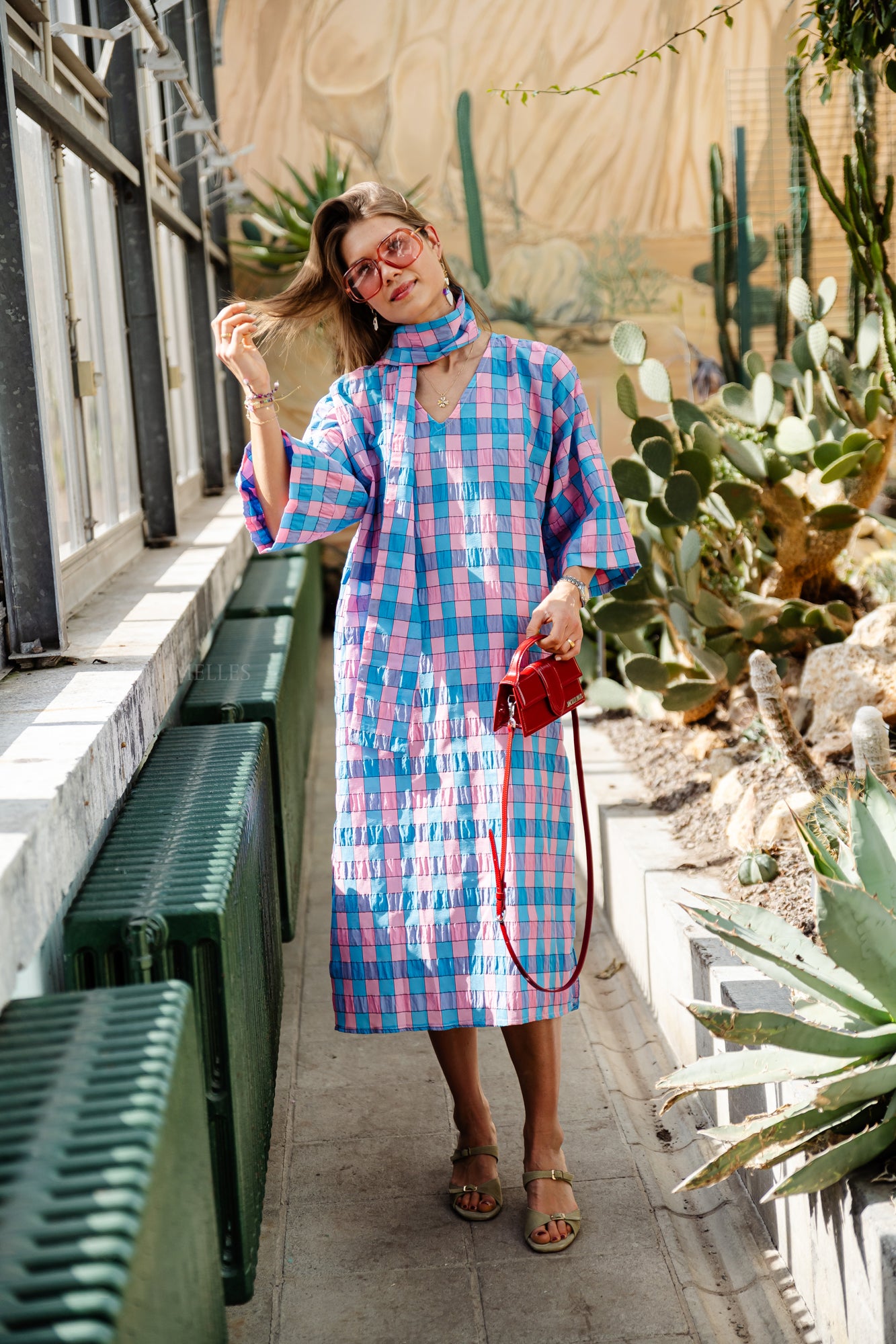 Zuri printed long dress