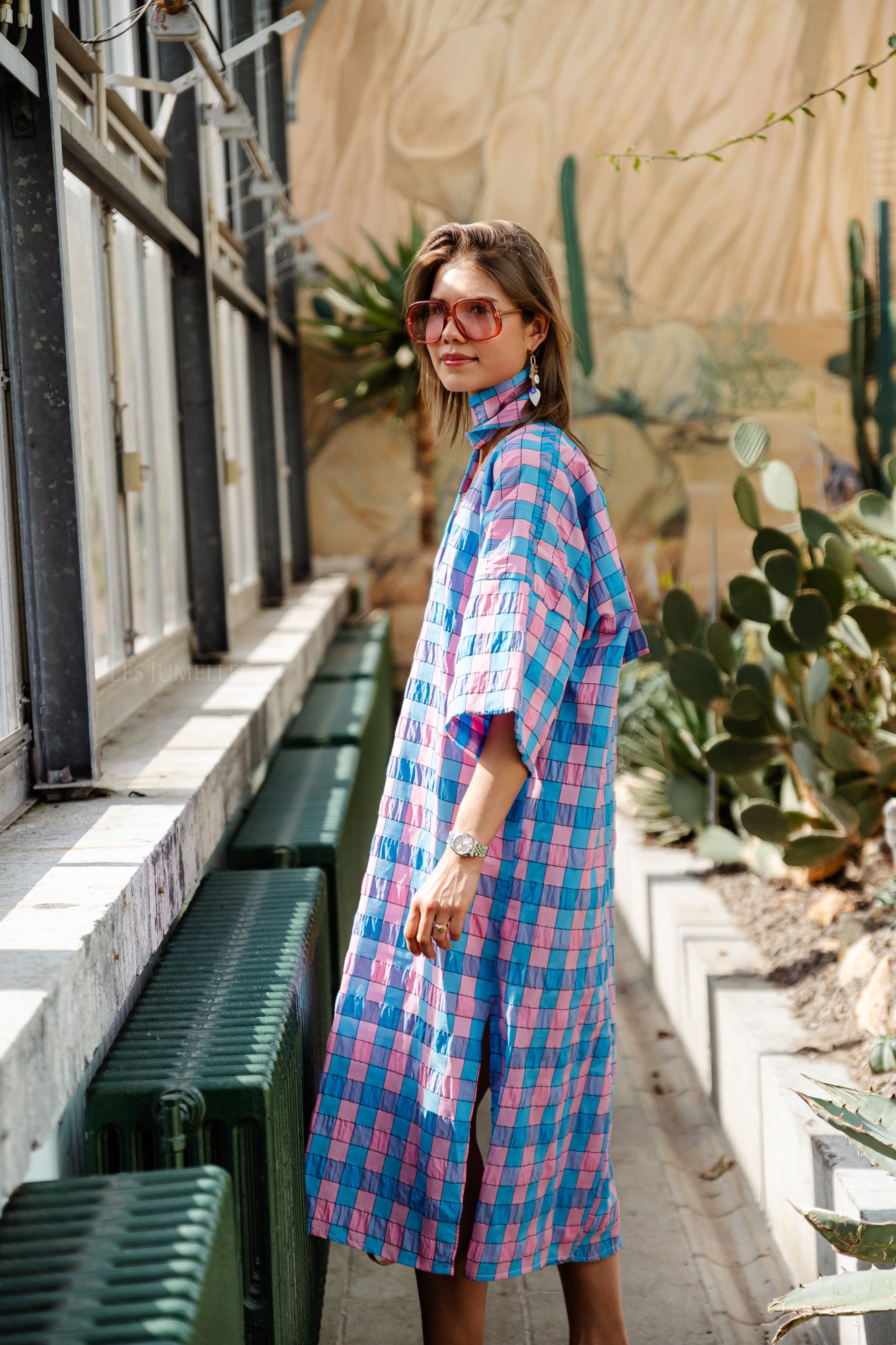 Zuri printed long dress