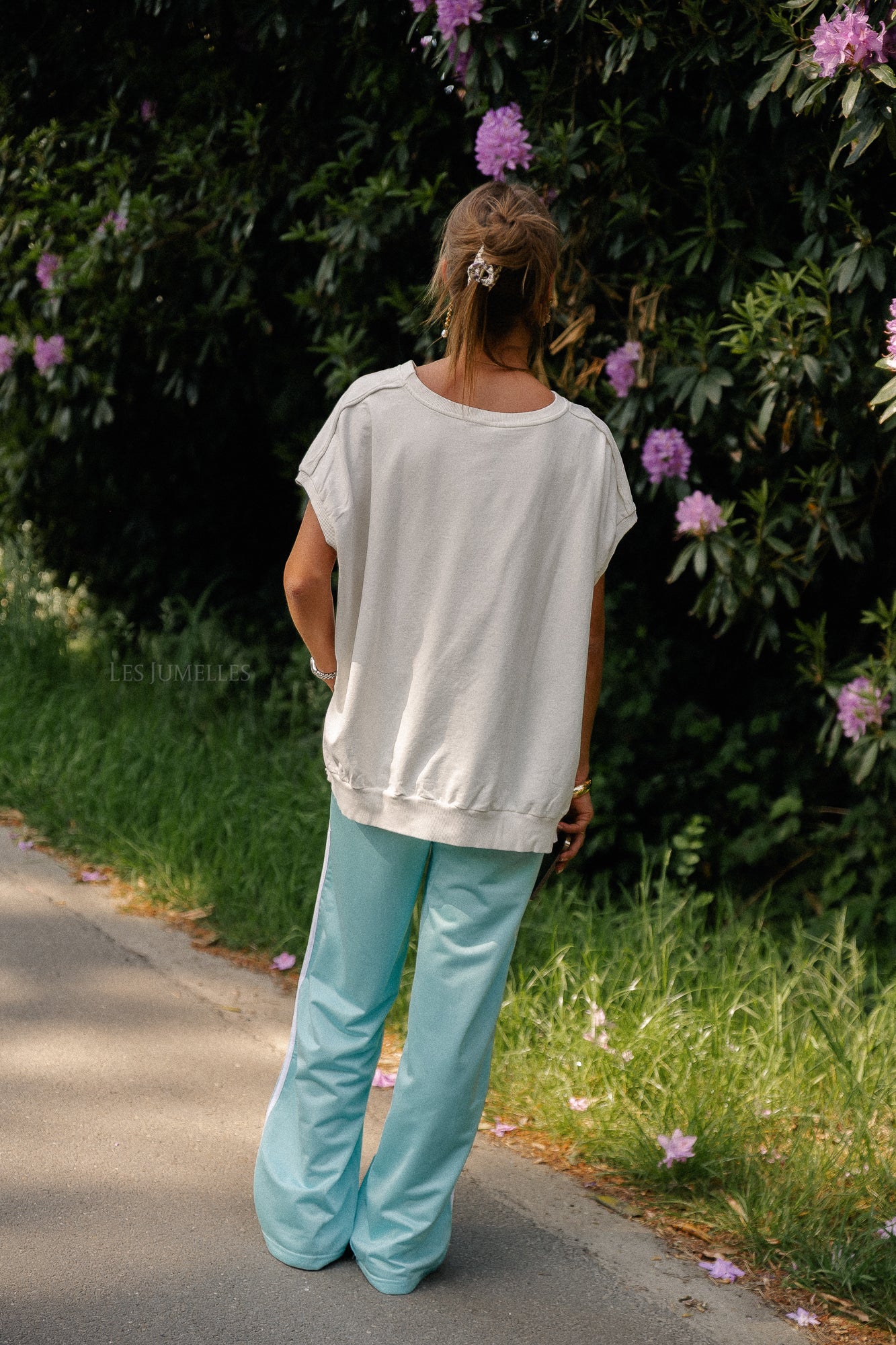 Pantalon de survêtement Isla turquoise