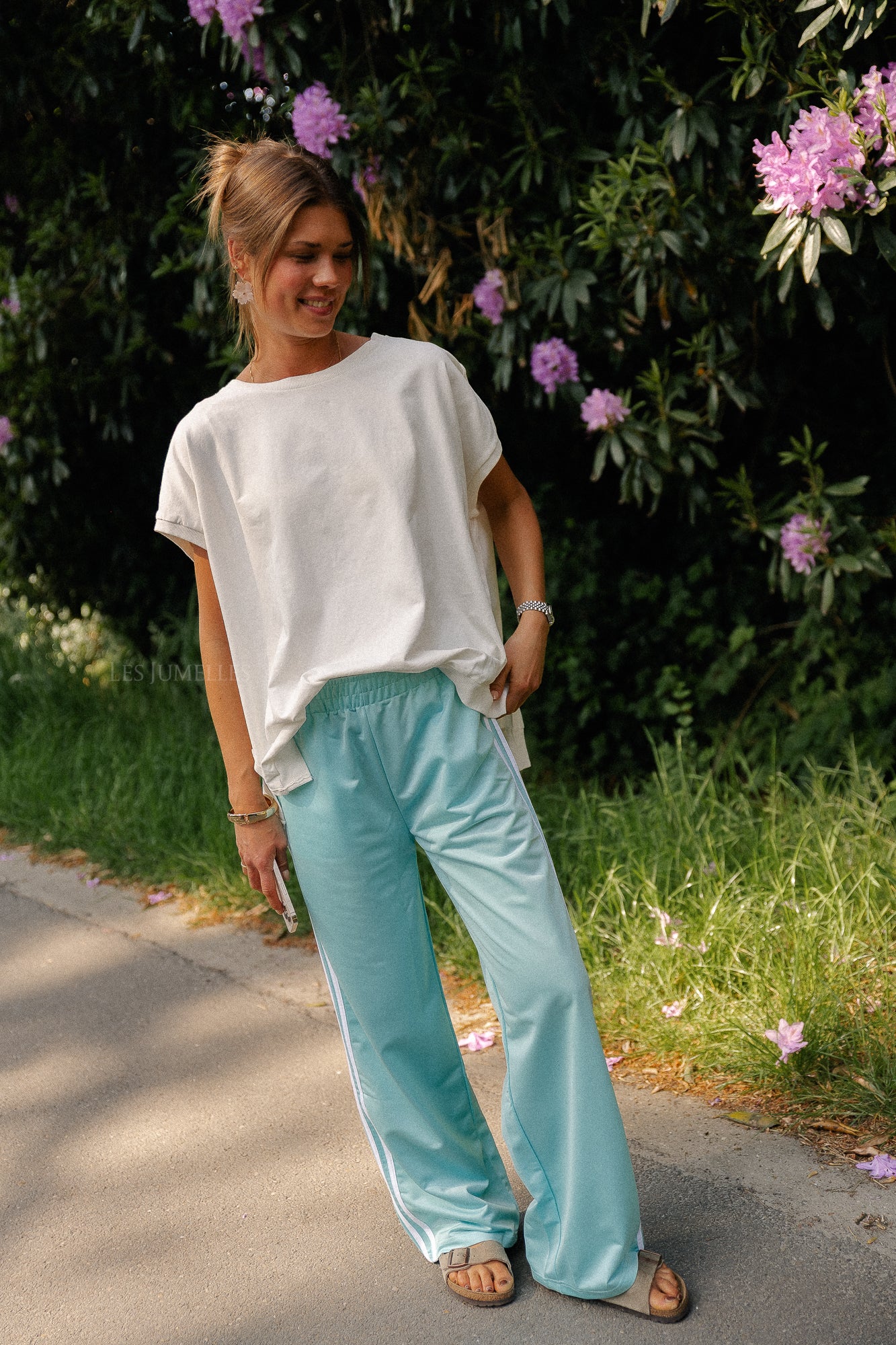 Pantalon de survêtement Isla turquoise