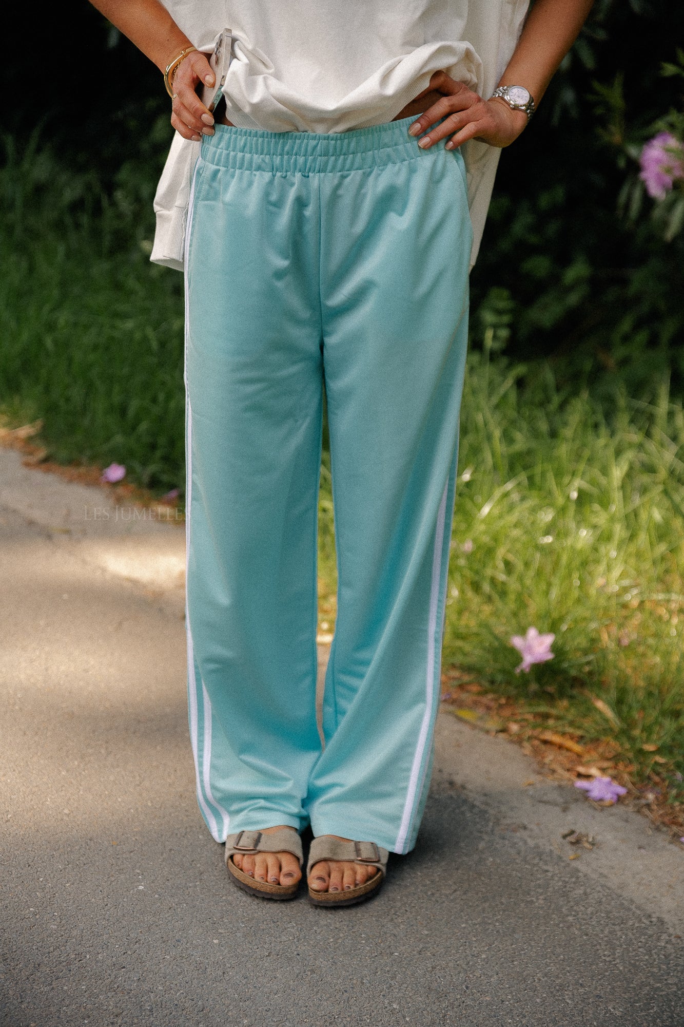 Pantalon de survêtement Isla turquoise