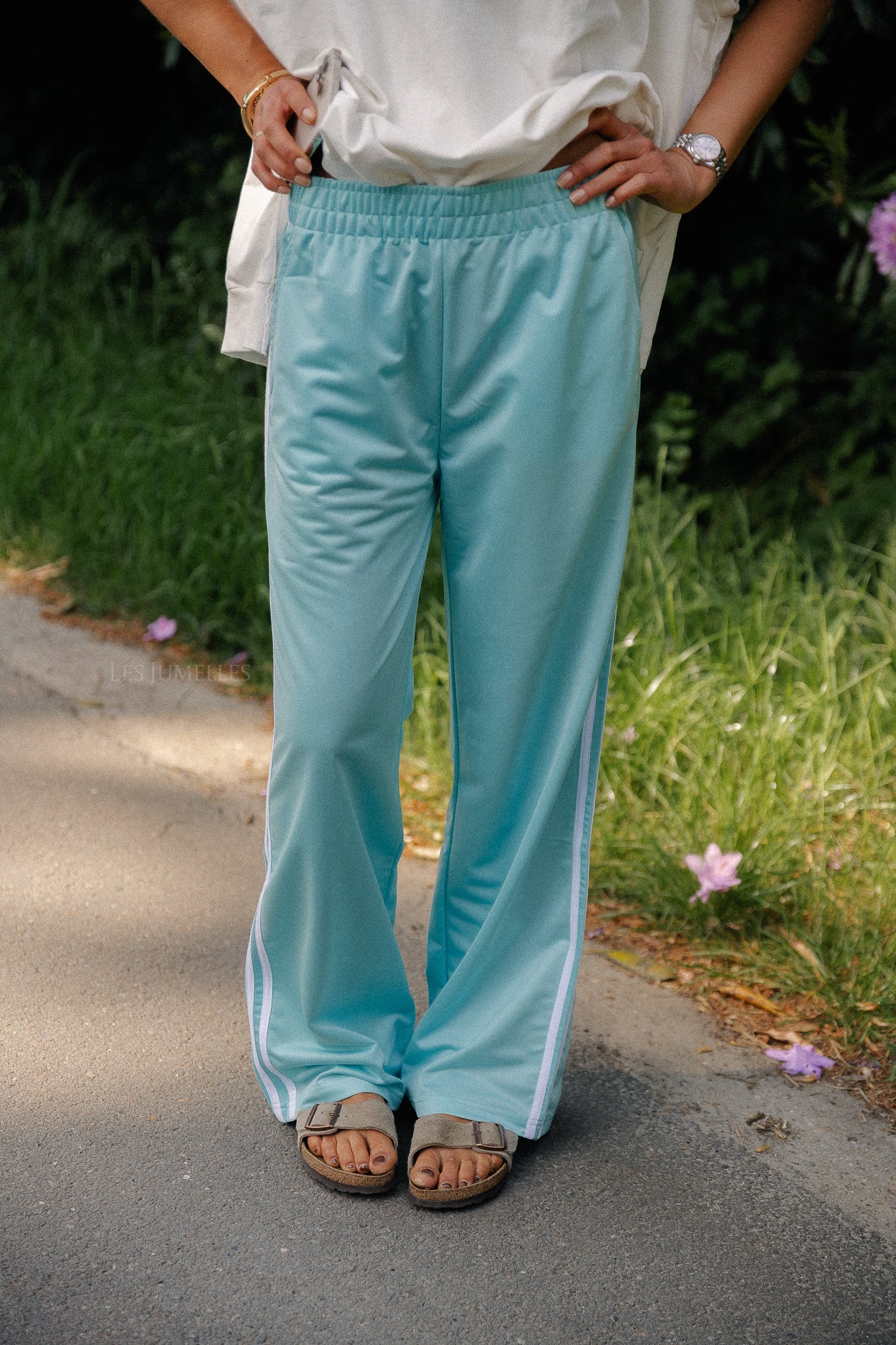 Pantalon de survêtement Isla turquoise