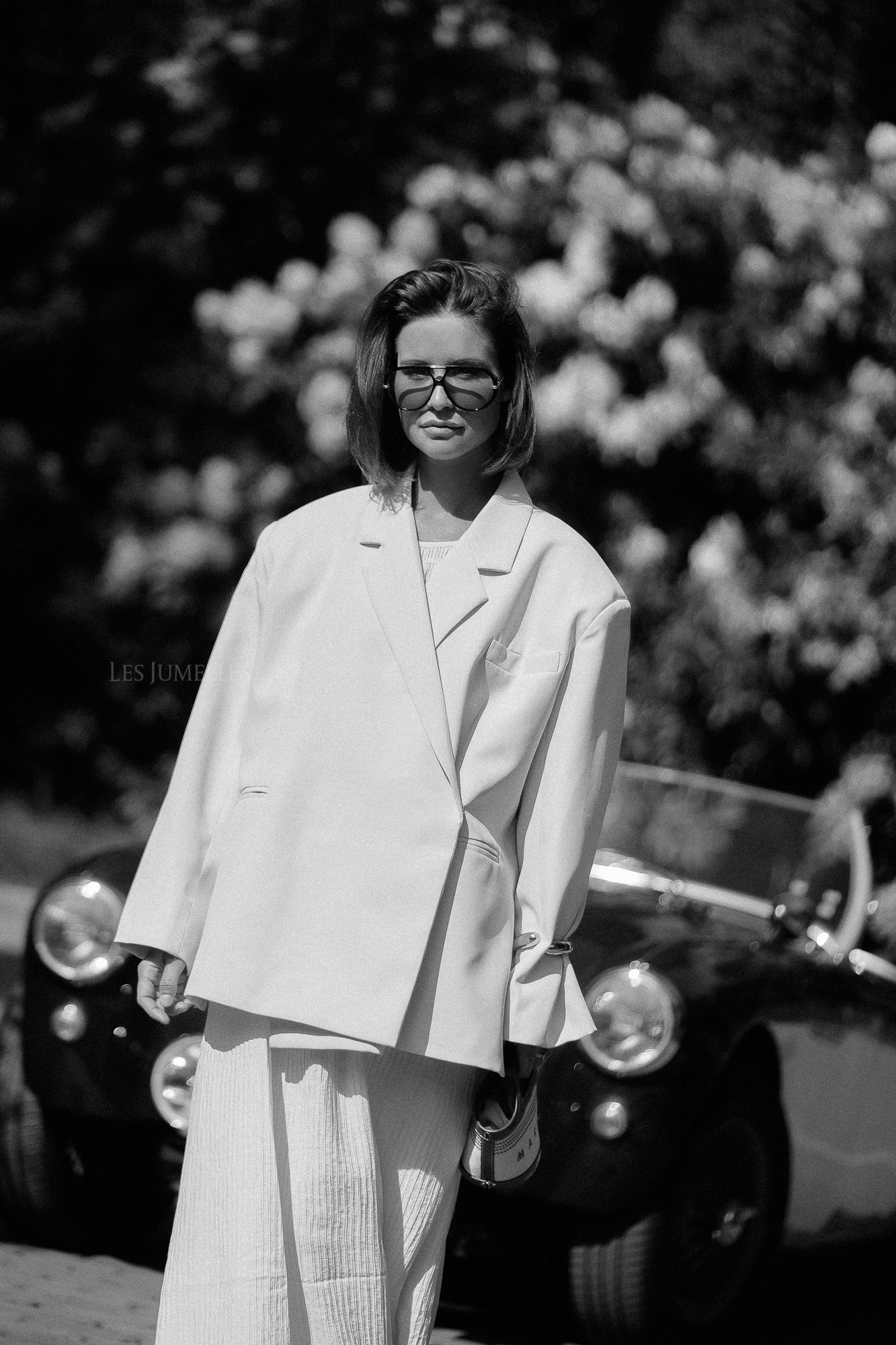 Chloe oversized blazer eggshell