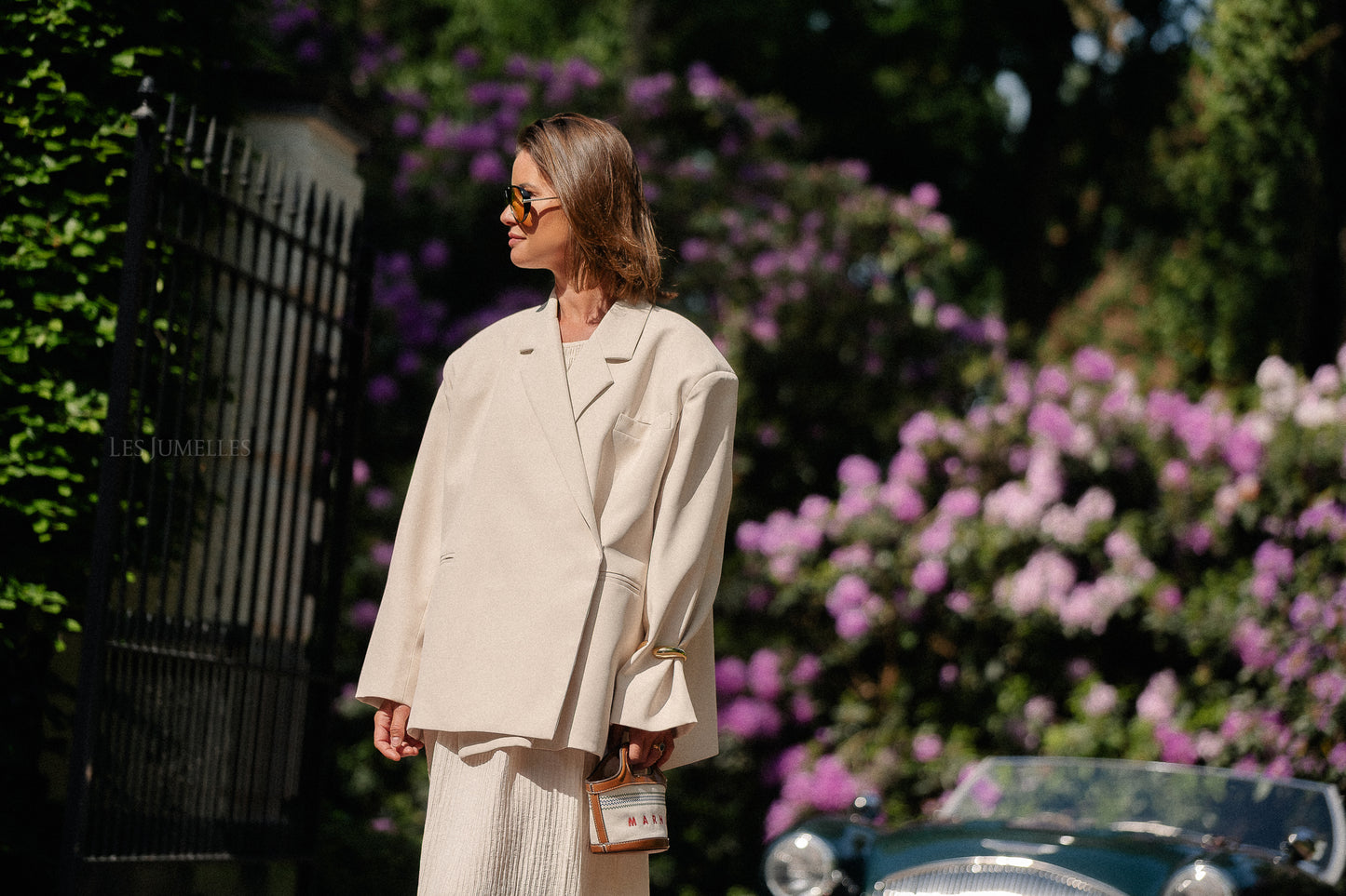 Chloe oversized blazer eggshell