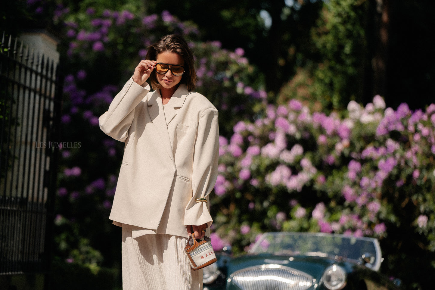 Chloe oversized blazer eggshell