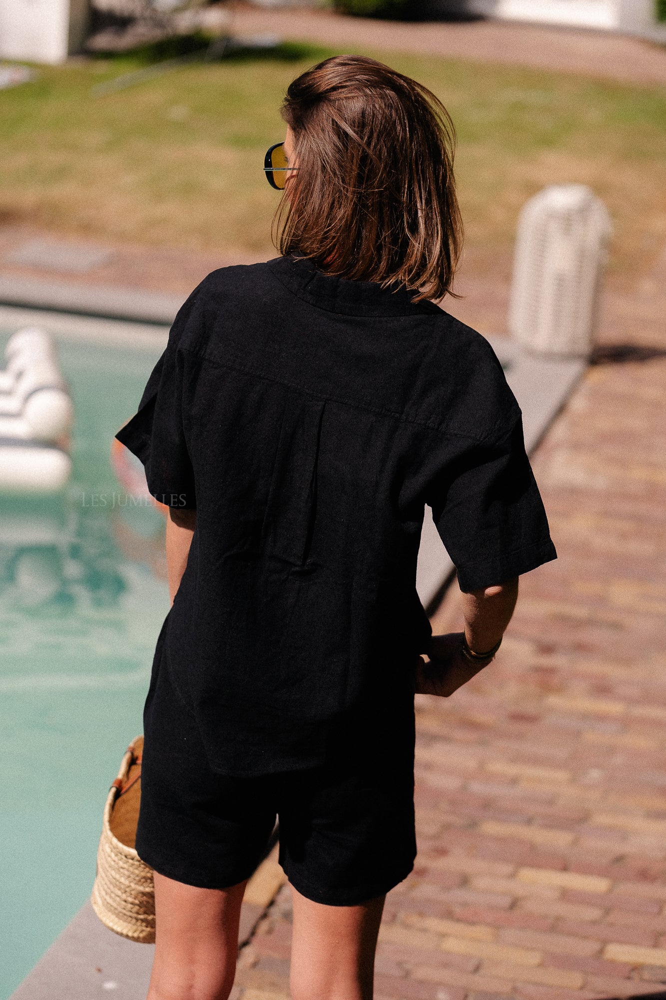 SLFLuisa MW string shorts black