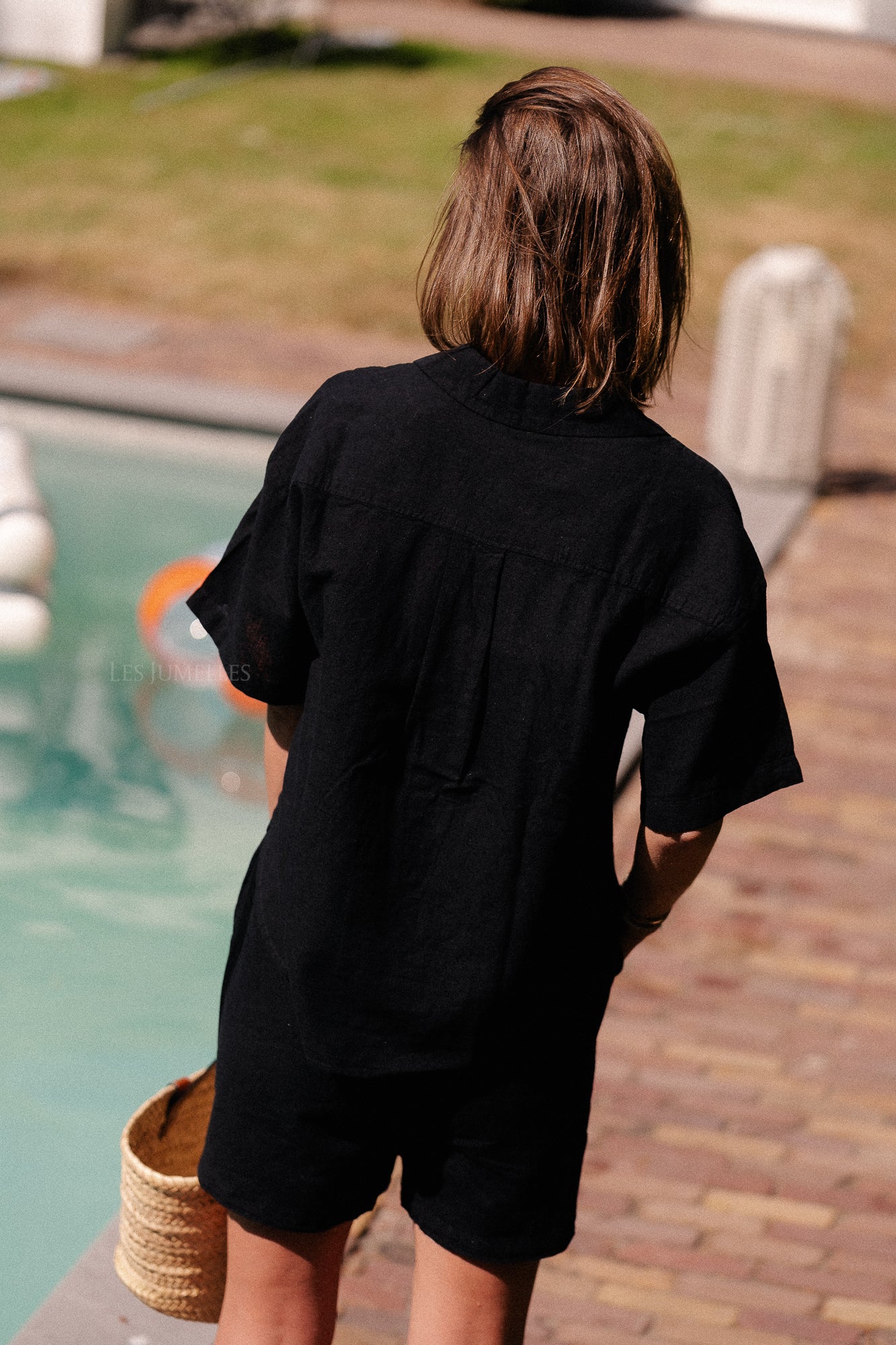 SLFLuisa MW string shorts black