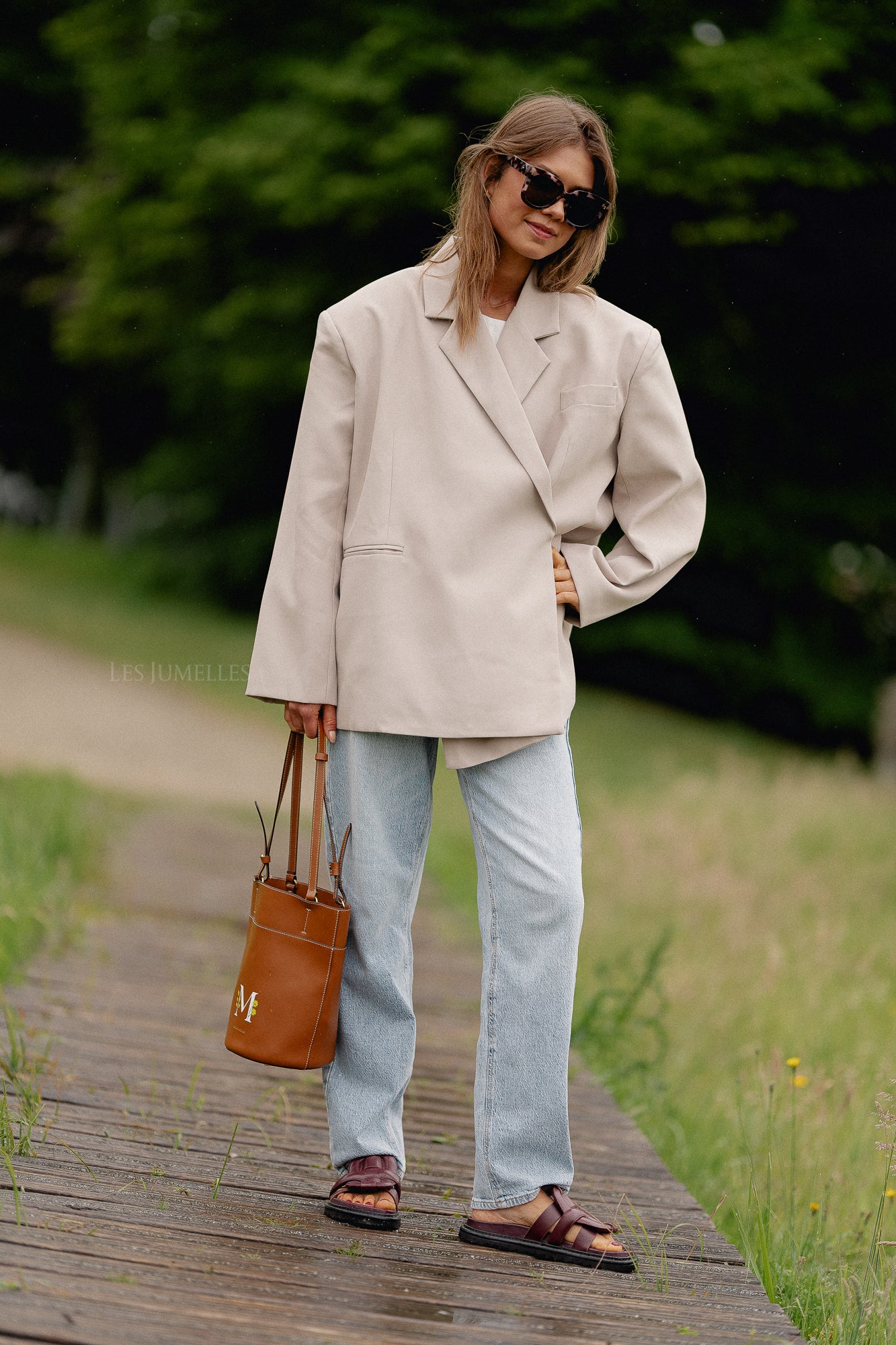 Blazer oversize Chloé beige