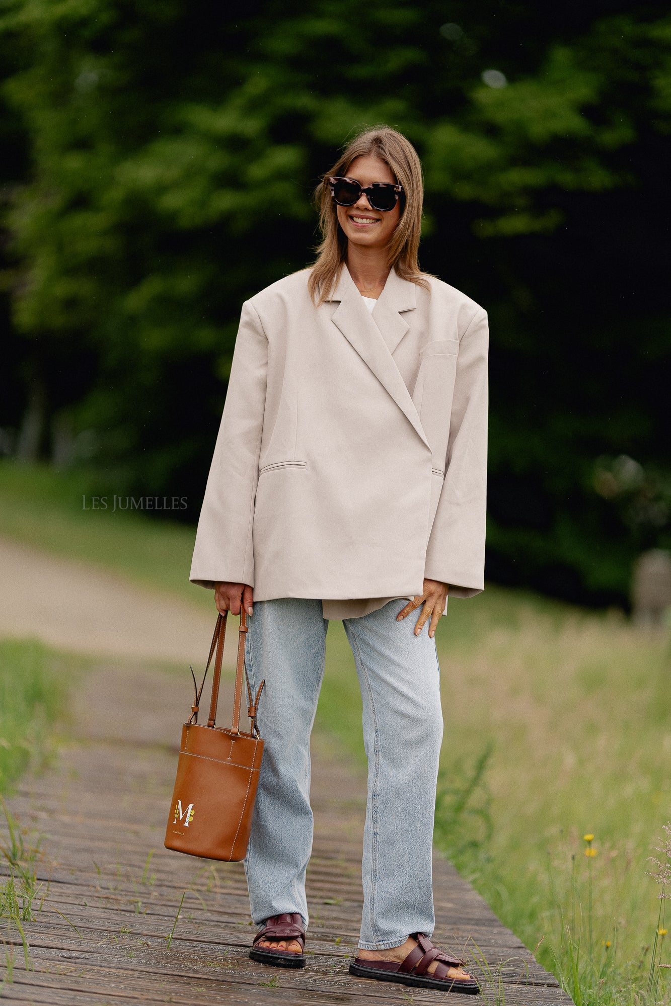 Blazer oversize Chloé beige
