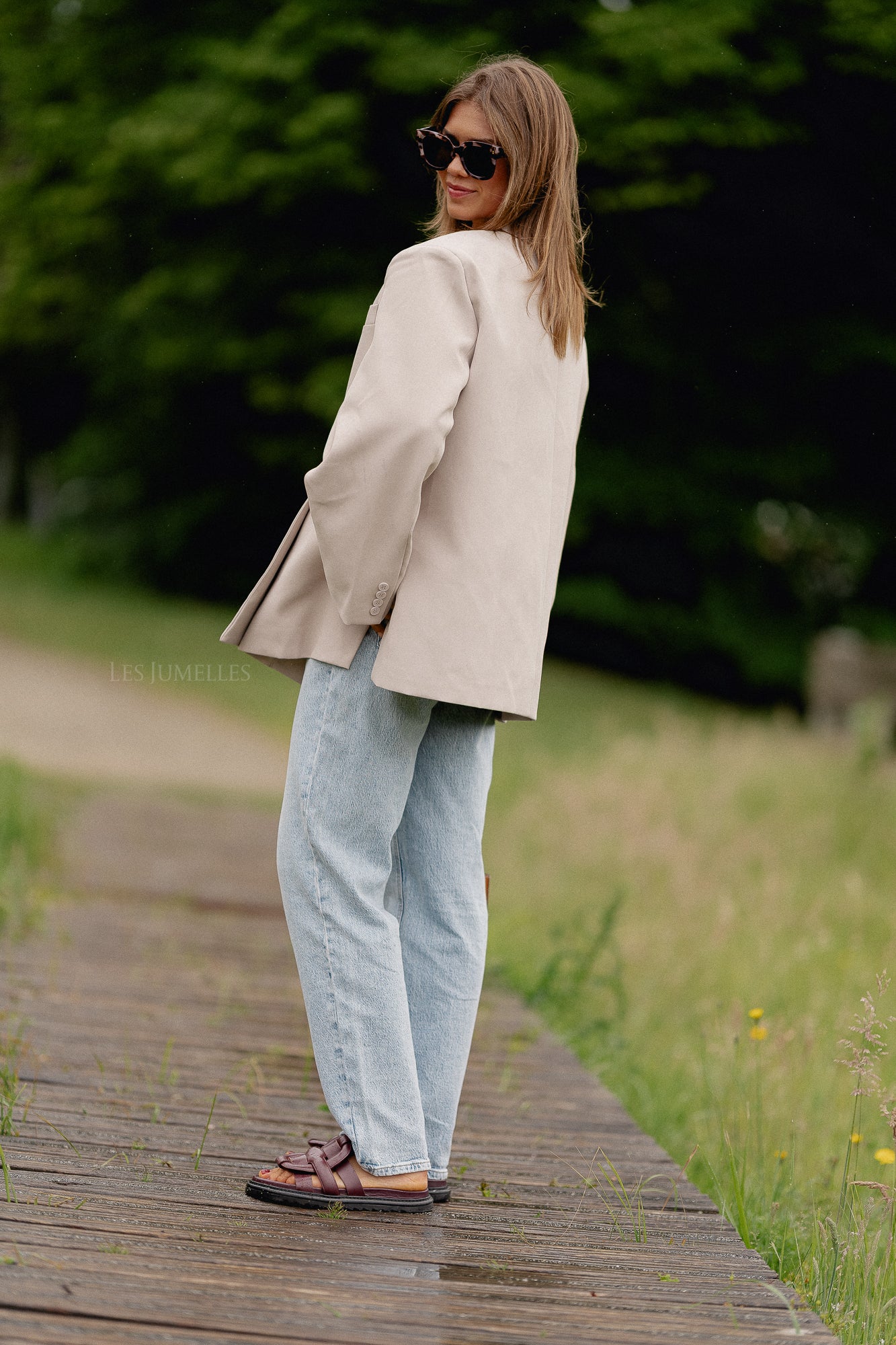 Blazer oversize Chloé beige