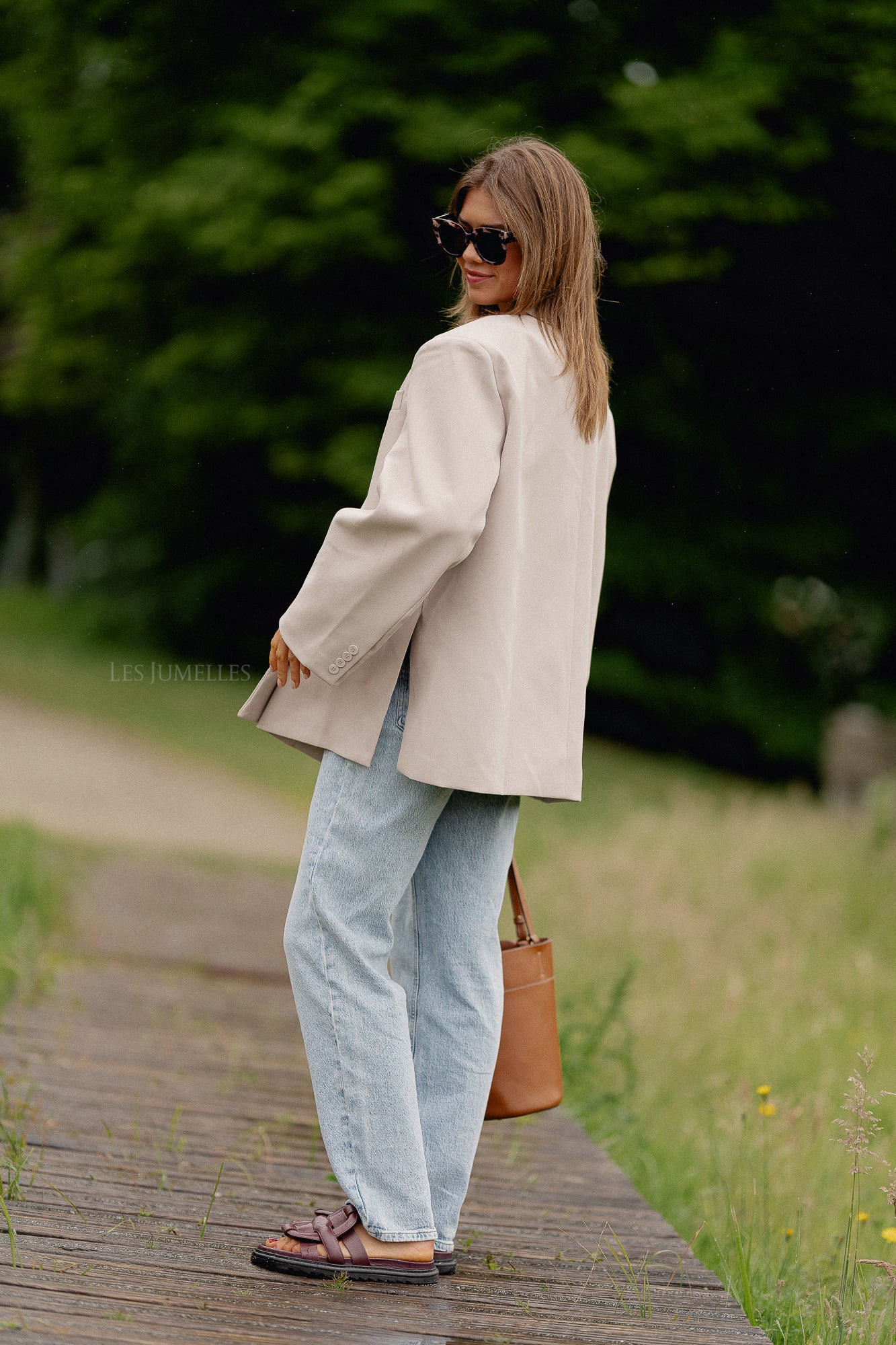 Blazer oversize Chloé beige