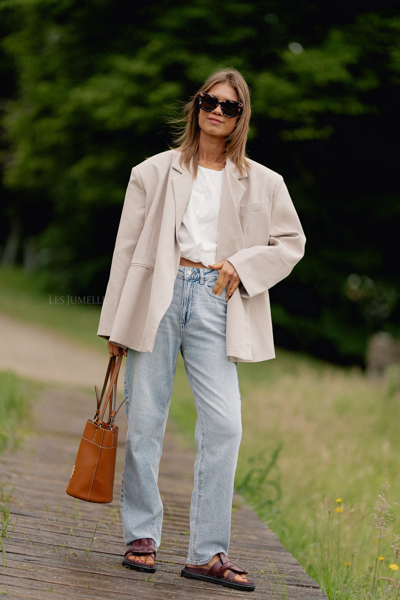 Blazer oversize Chloé beige