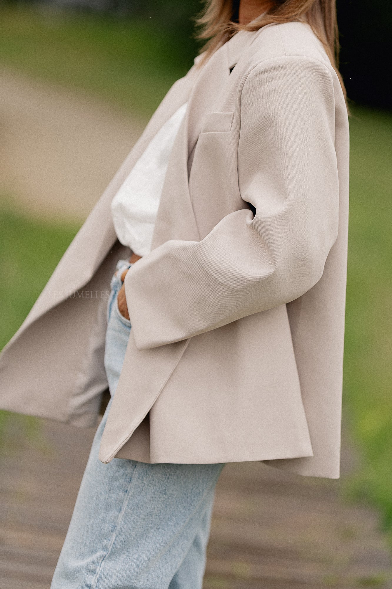 Blazer oversize Chloé beige