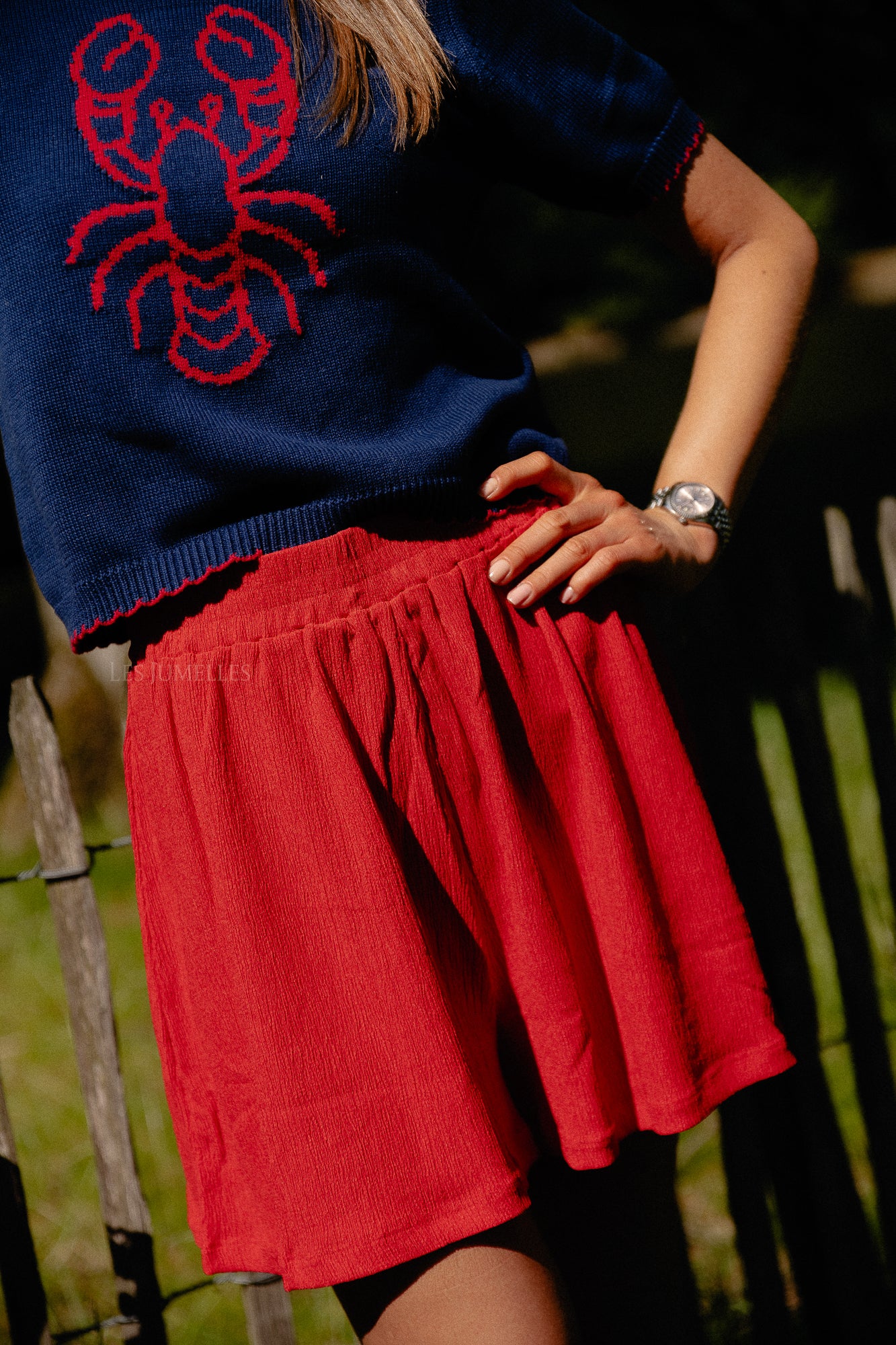 Short Mara rouge à haut risque