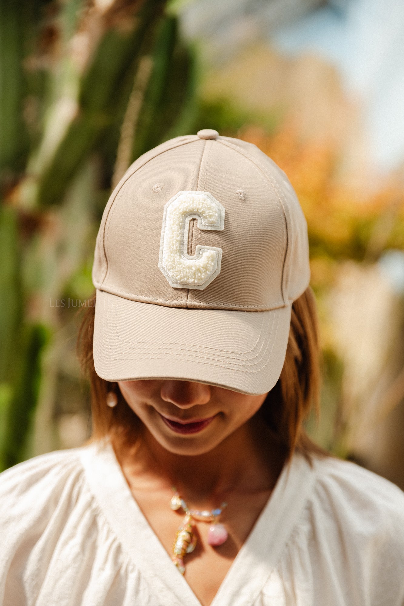 'C' Cap denim taupe