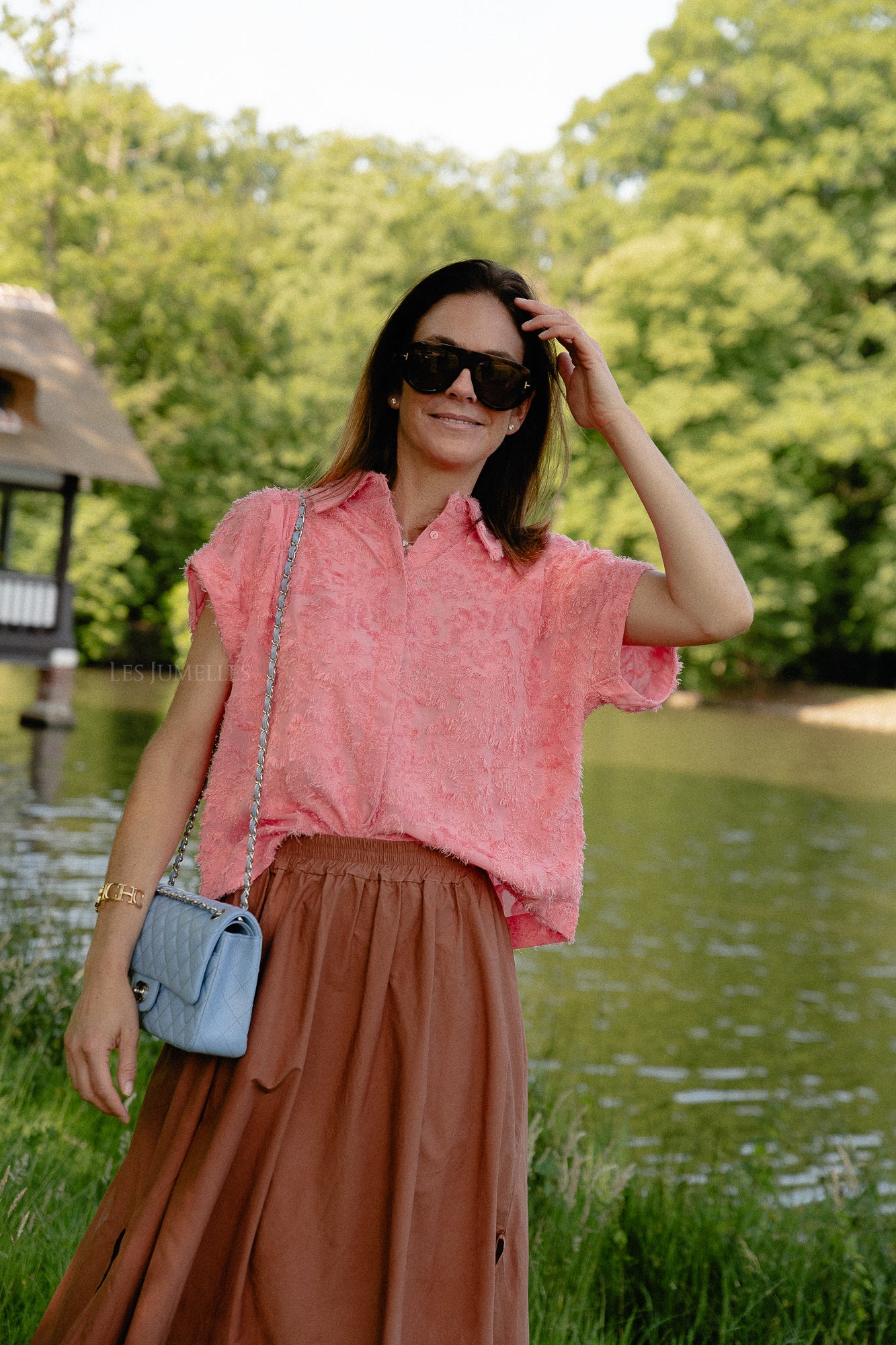 ROUKyoto SS shirt peach blossom