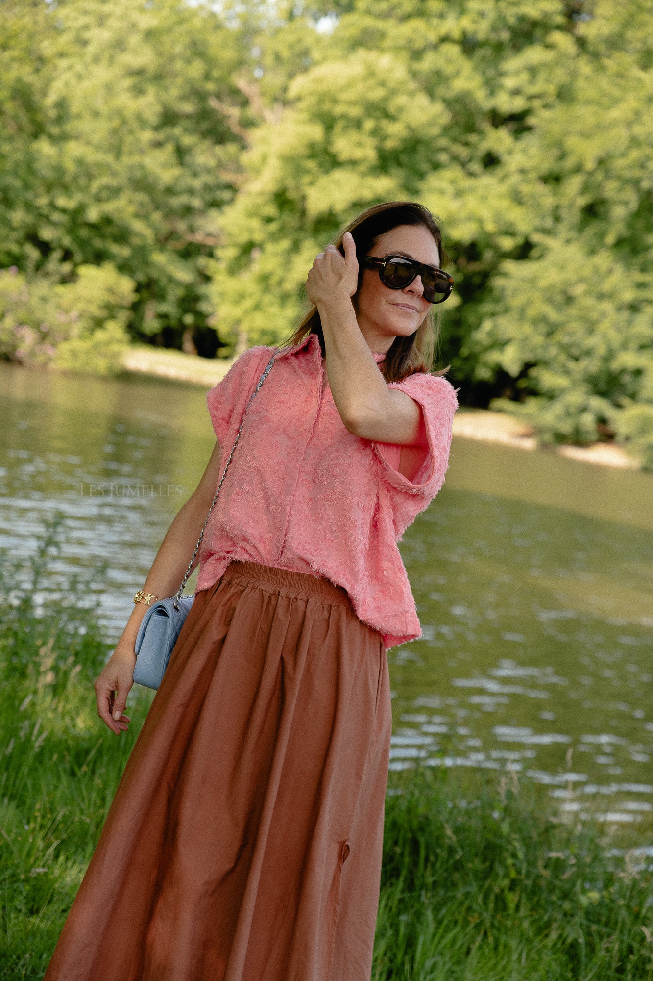 ROUKyoto SS shirt peach blossom