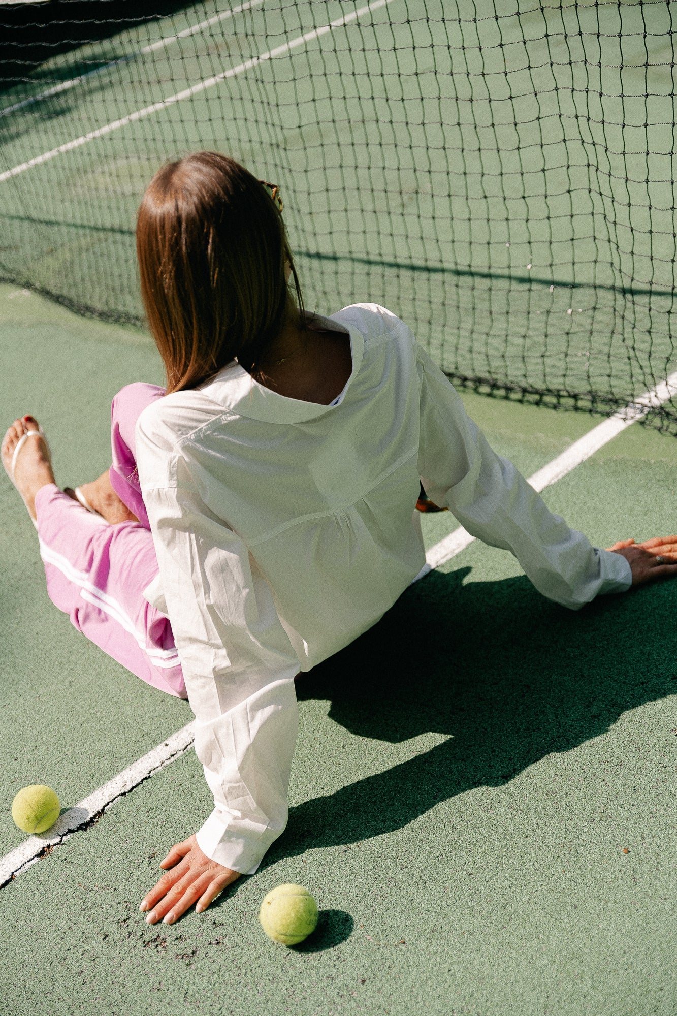 Carrie cropped shirt white