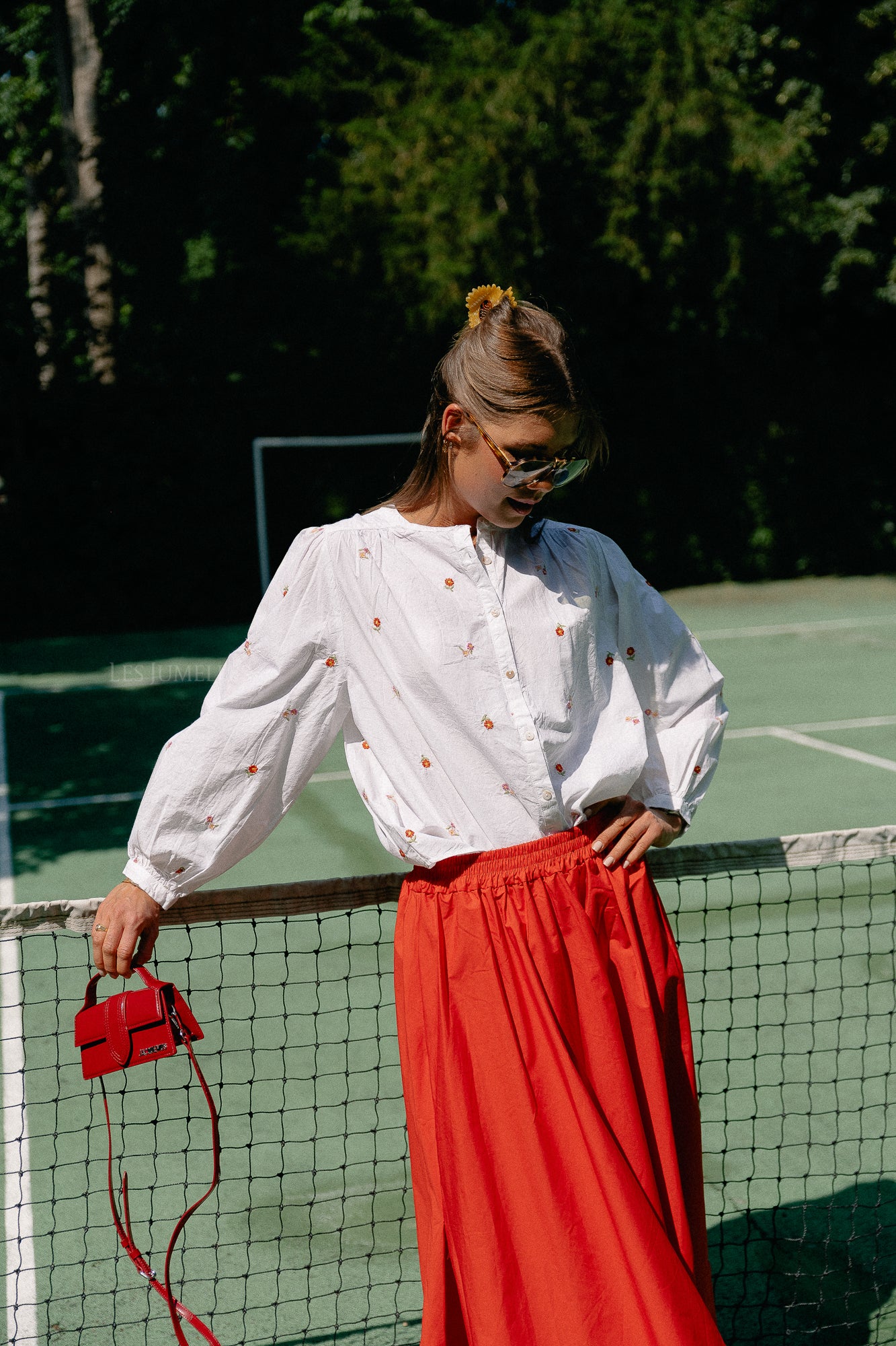 Violette embroidered blouse white