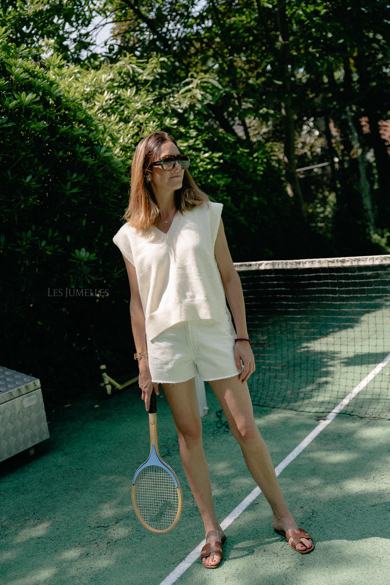Anaïs sleeveless sweater vest ecru