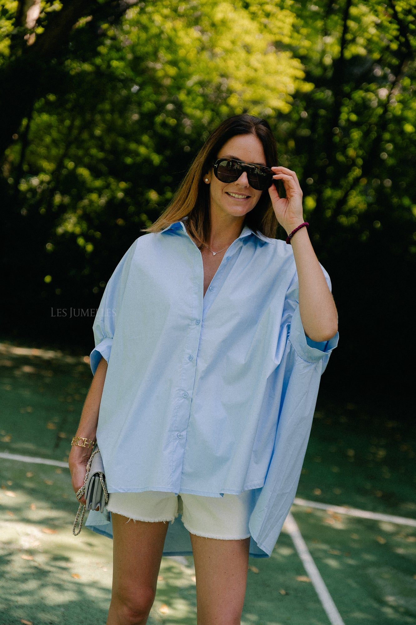 Cara SS blouse light blue