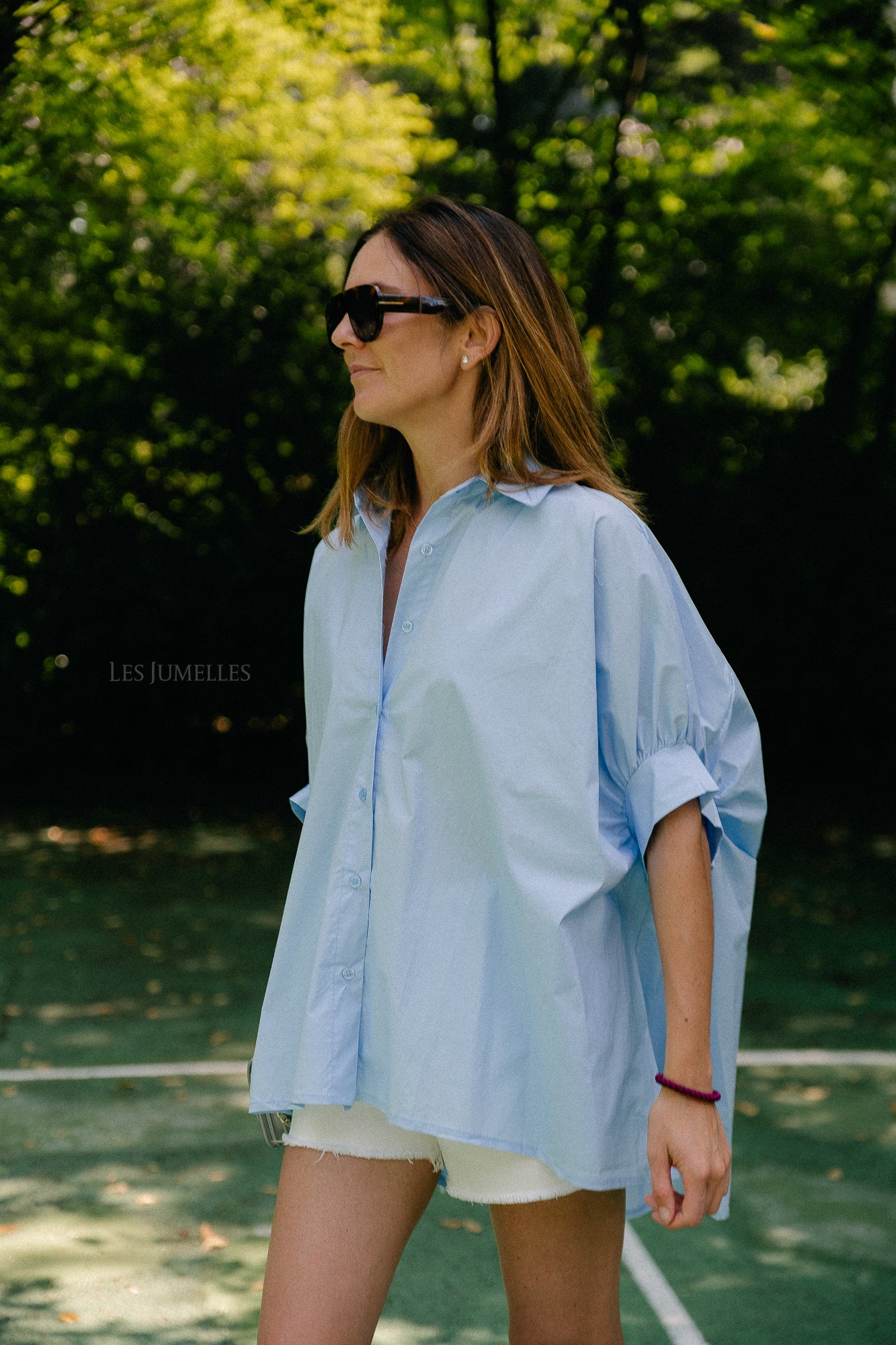 Cara SS blouse light blue