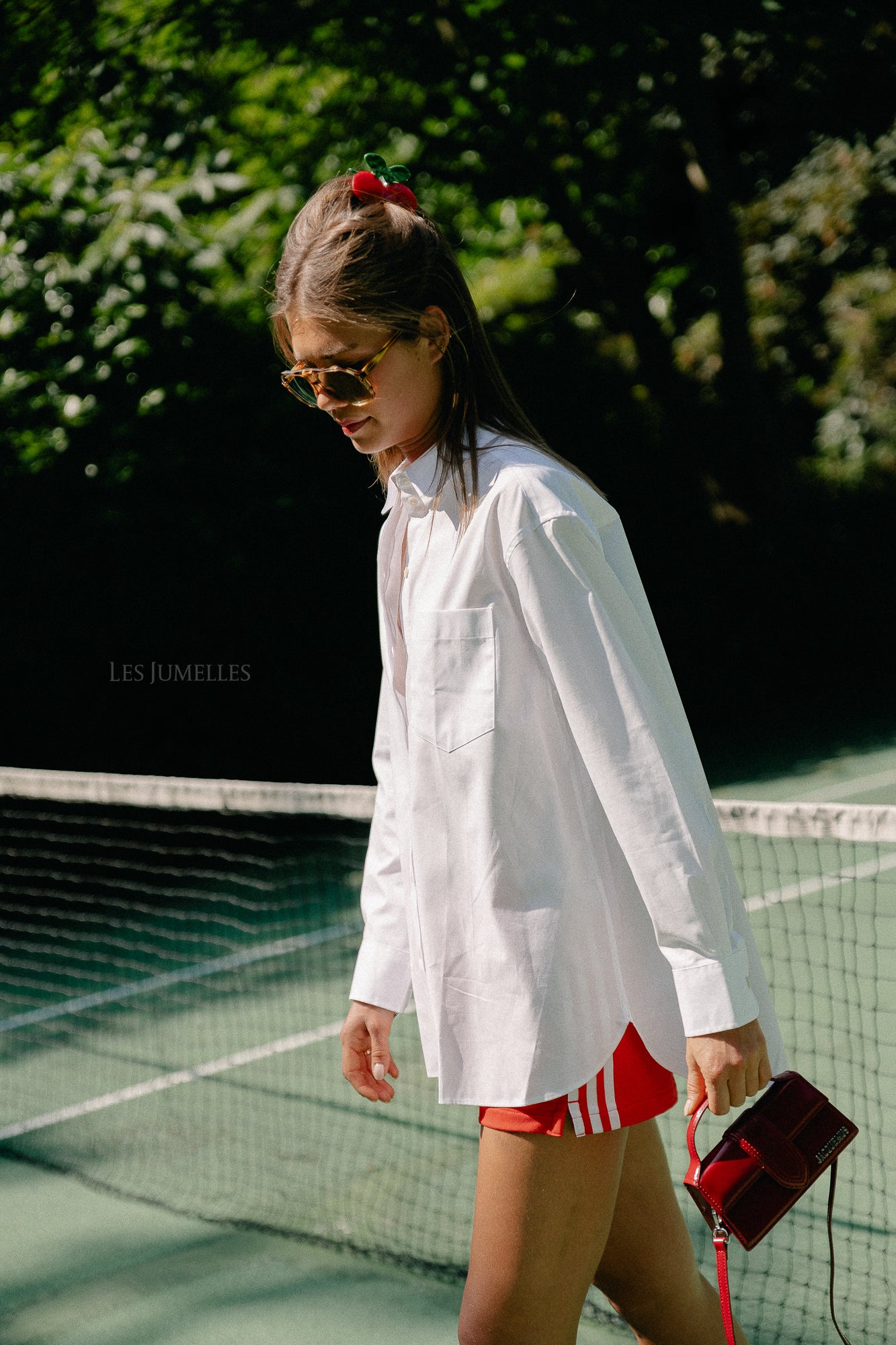SLFEster LS oversize shirt bright white