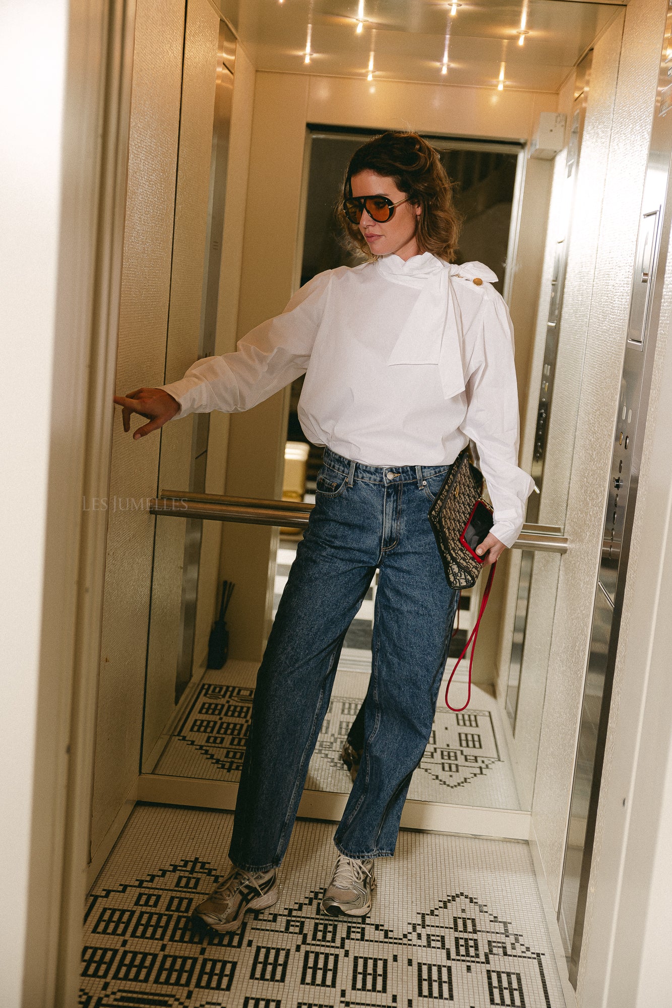 Matilda strik blouse wit