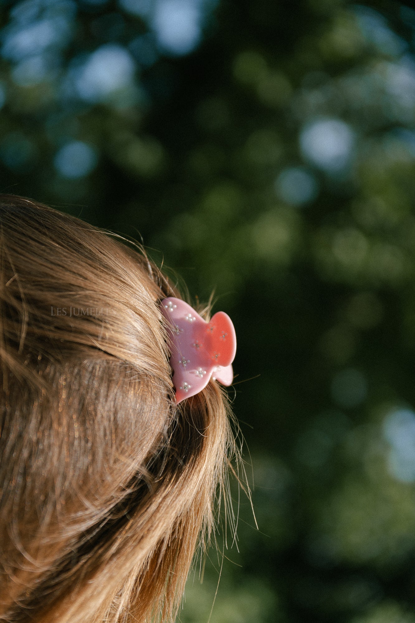 Mini glitter hairclaw pink