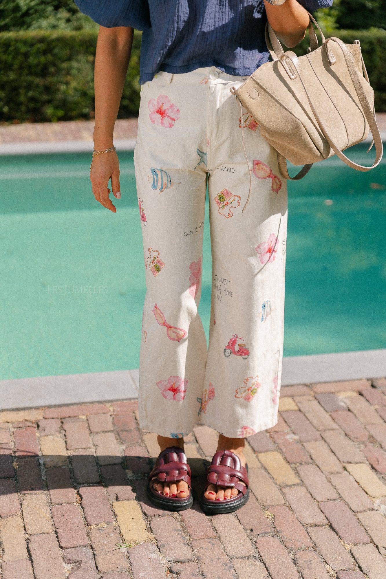 Holiday pants multicolor