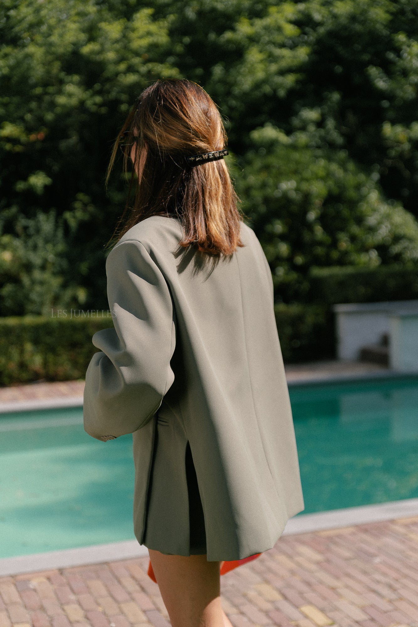 Chloe oversized blazer olive