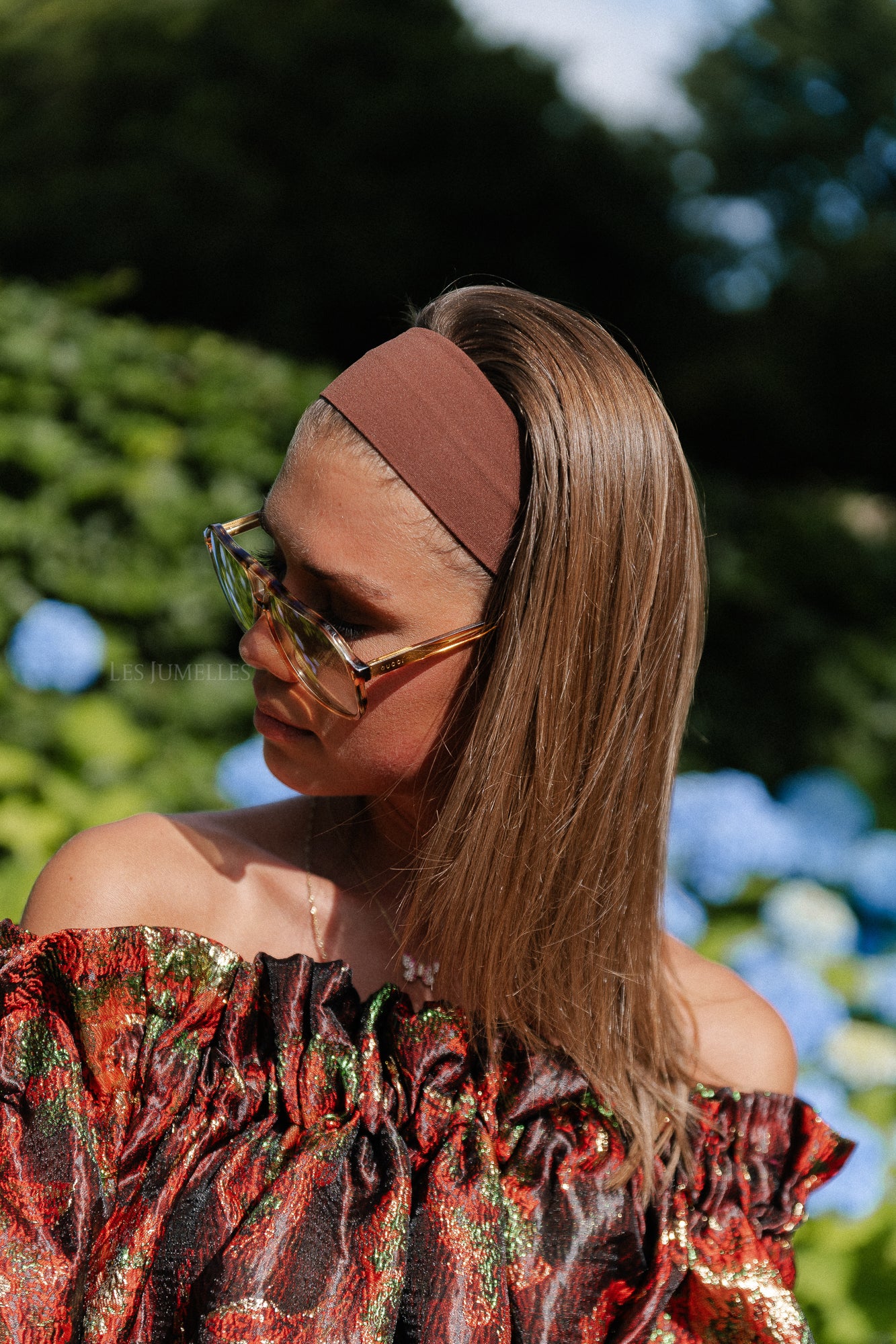 Basic hairband brown