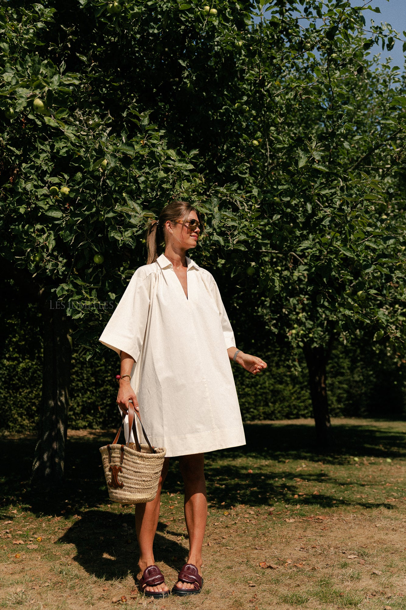 SLFTalia oversize 3/4 short dress birch