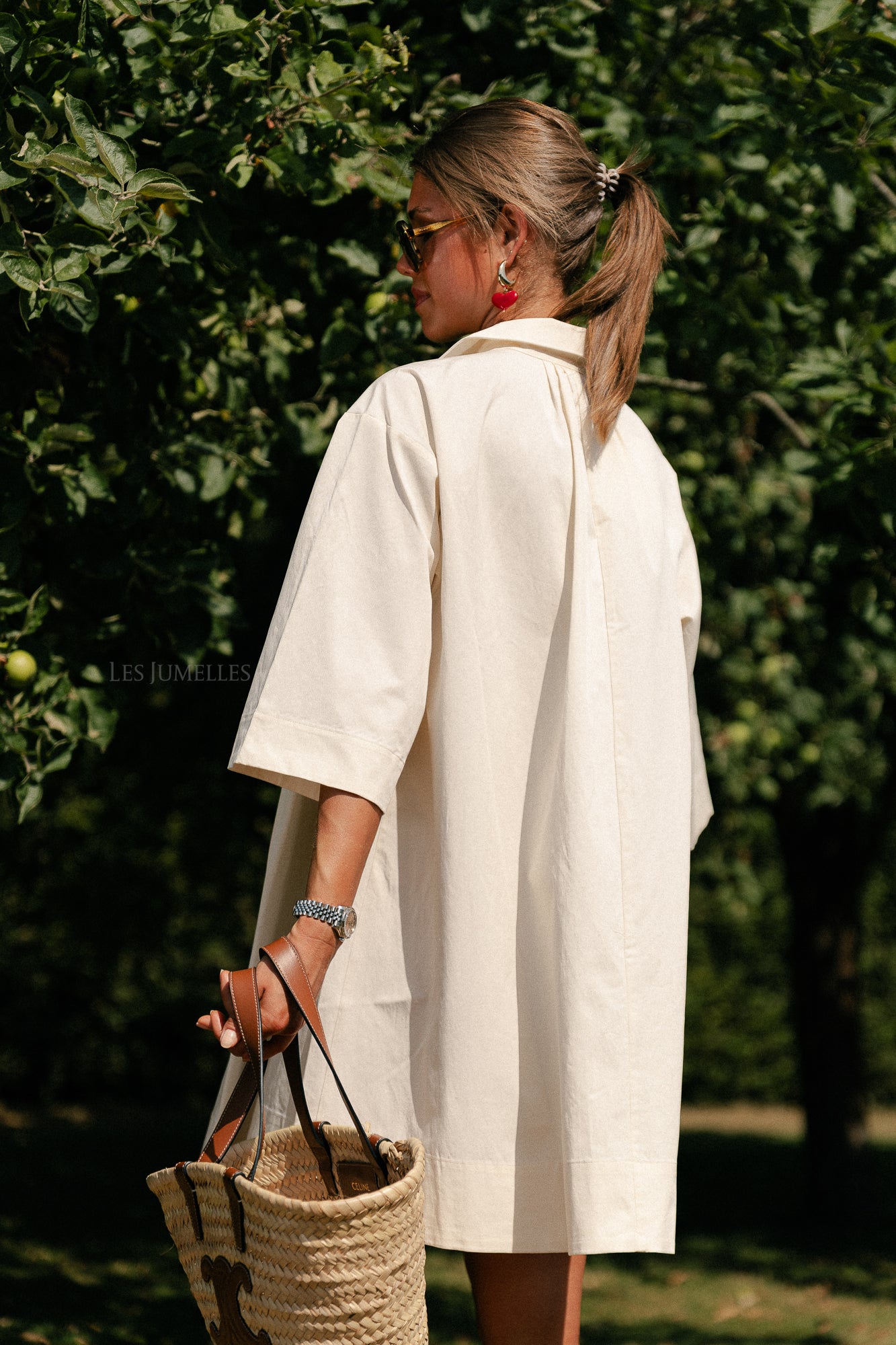 SLFTalia oversize 3/4 short dress birch