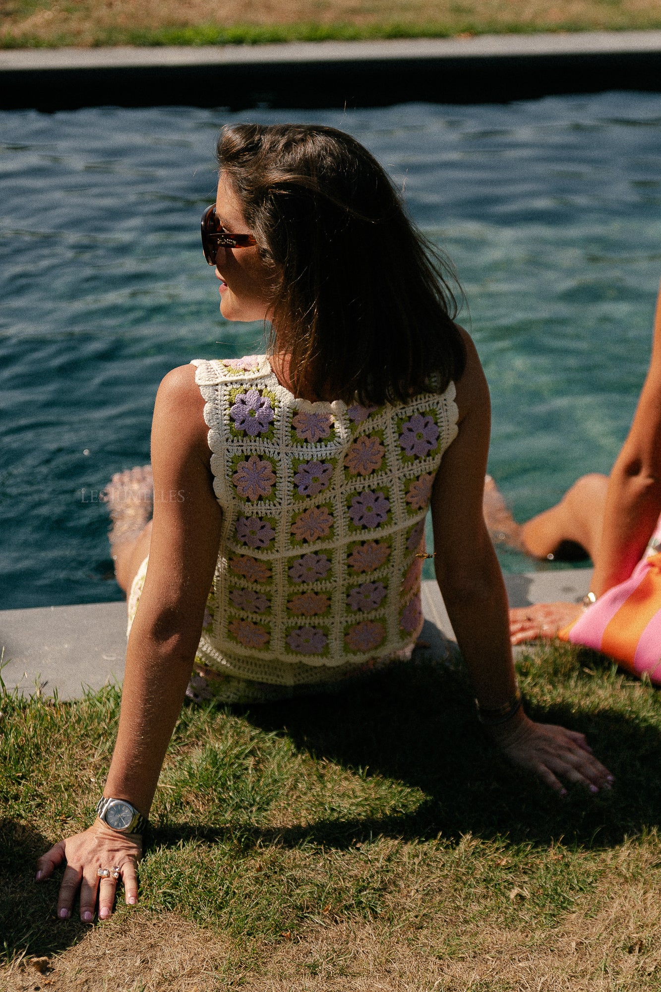 Lara crochet top lilac