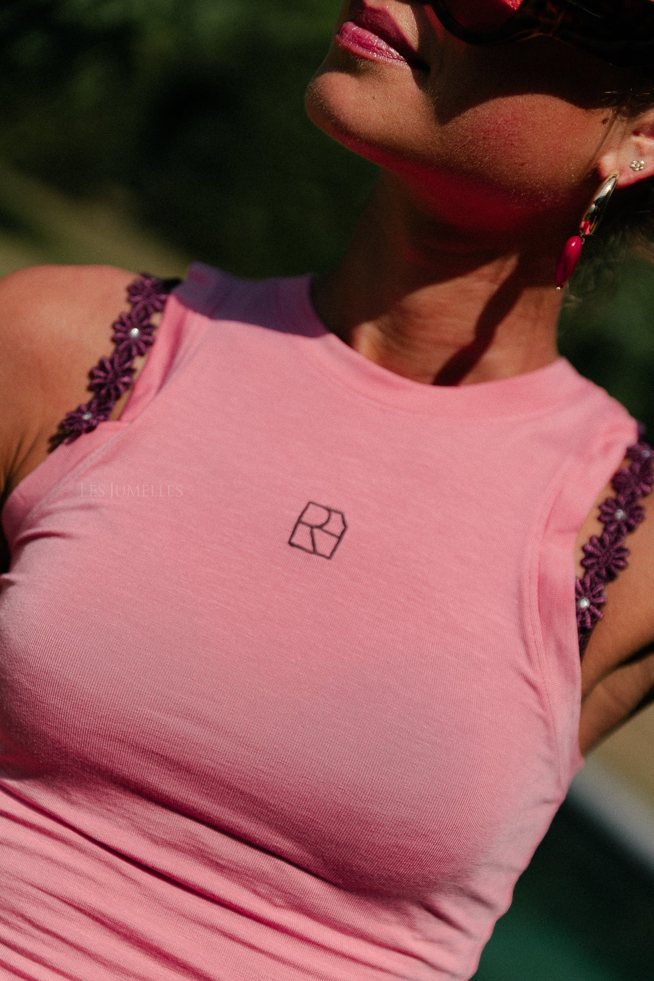 ROUEsme SL tank top peach blossom/chocolate
