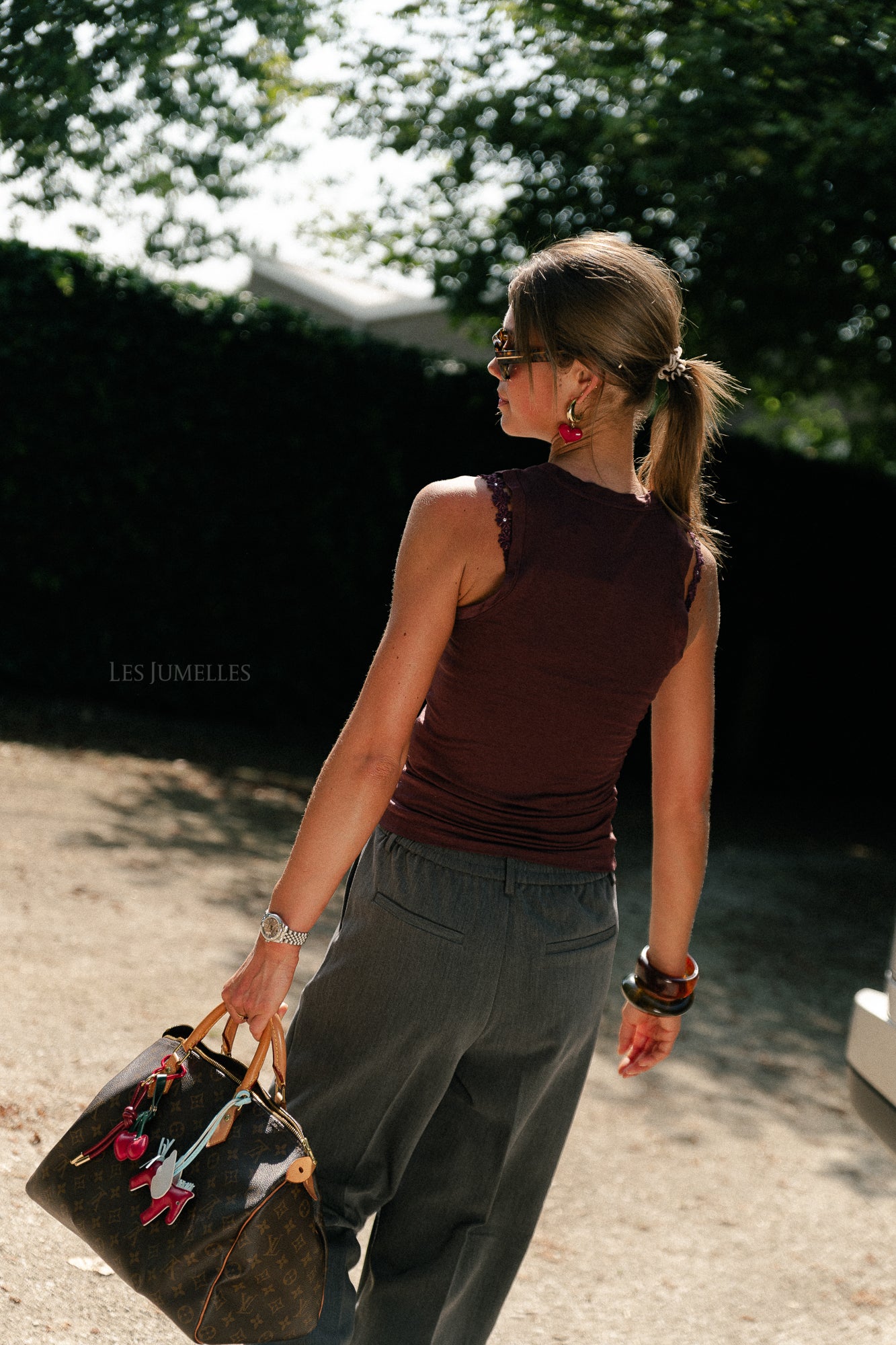 ROUEsme SL tank top decadent chocolate/meteorite
