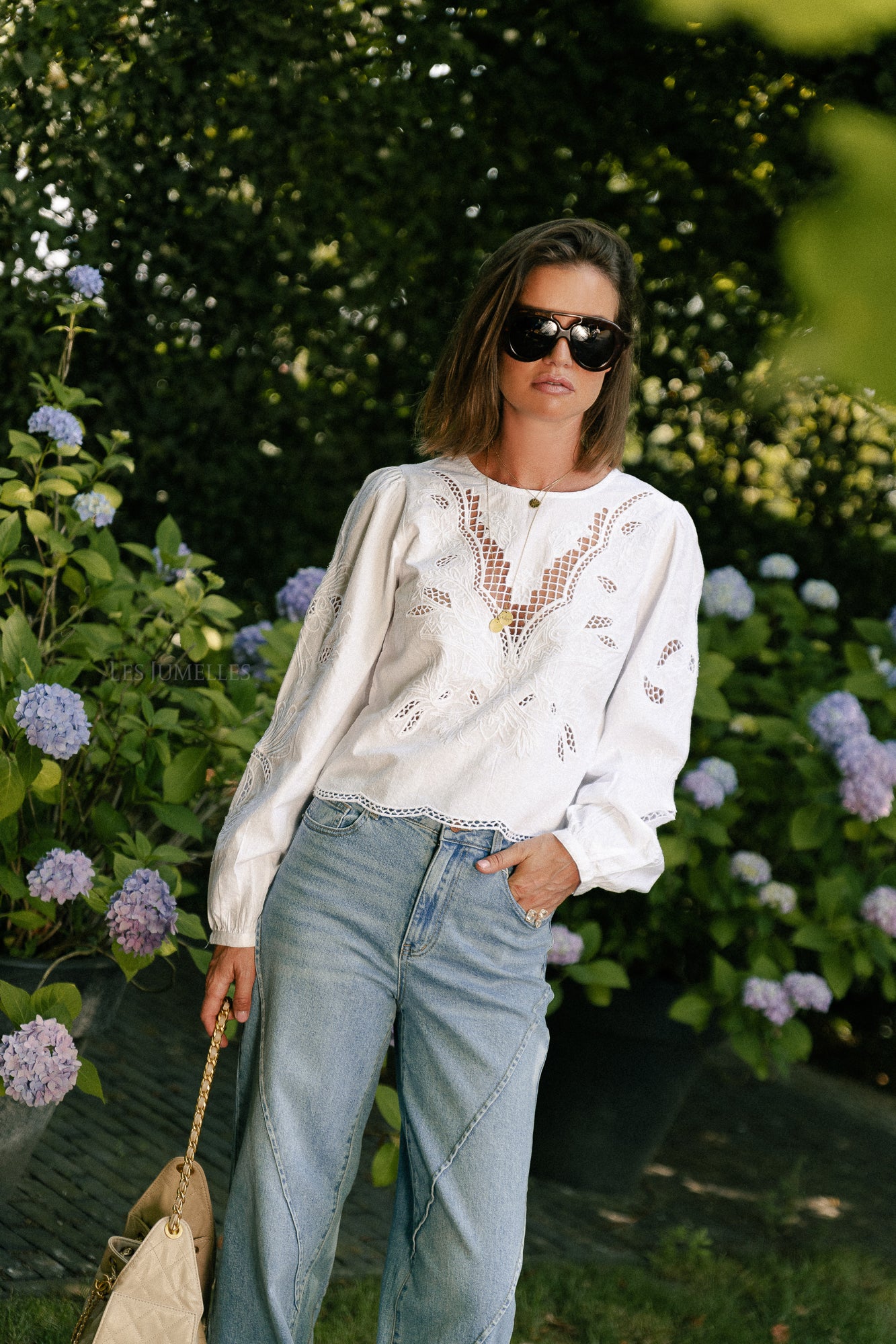 ROUFabienne LS O-neck cloud dancer