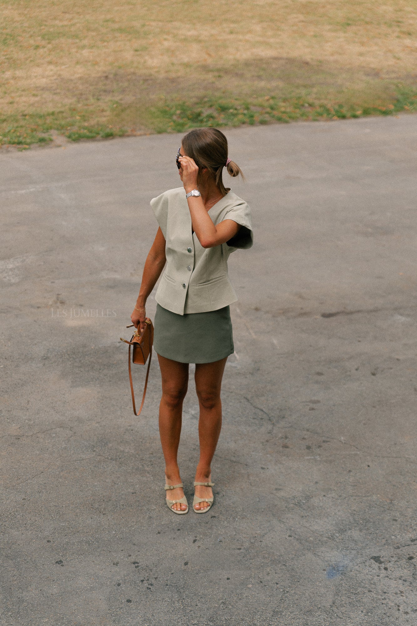 Chloe skort olive