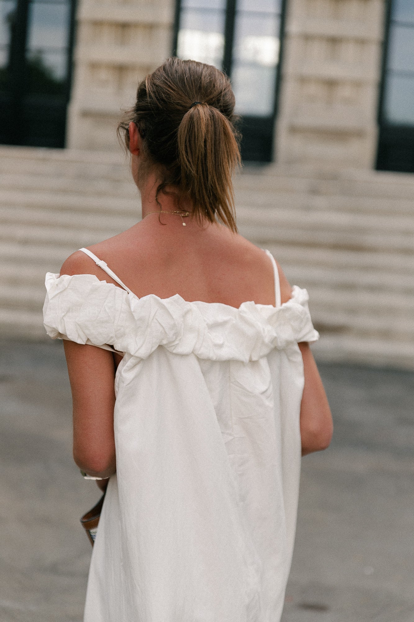 Cato long dress white