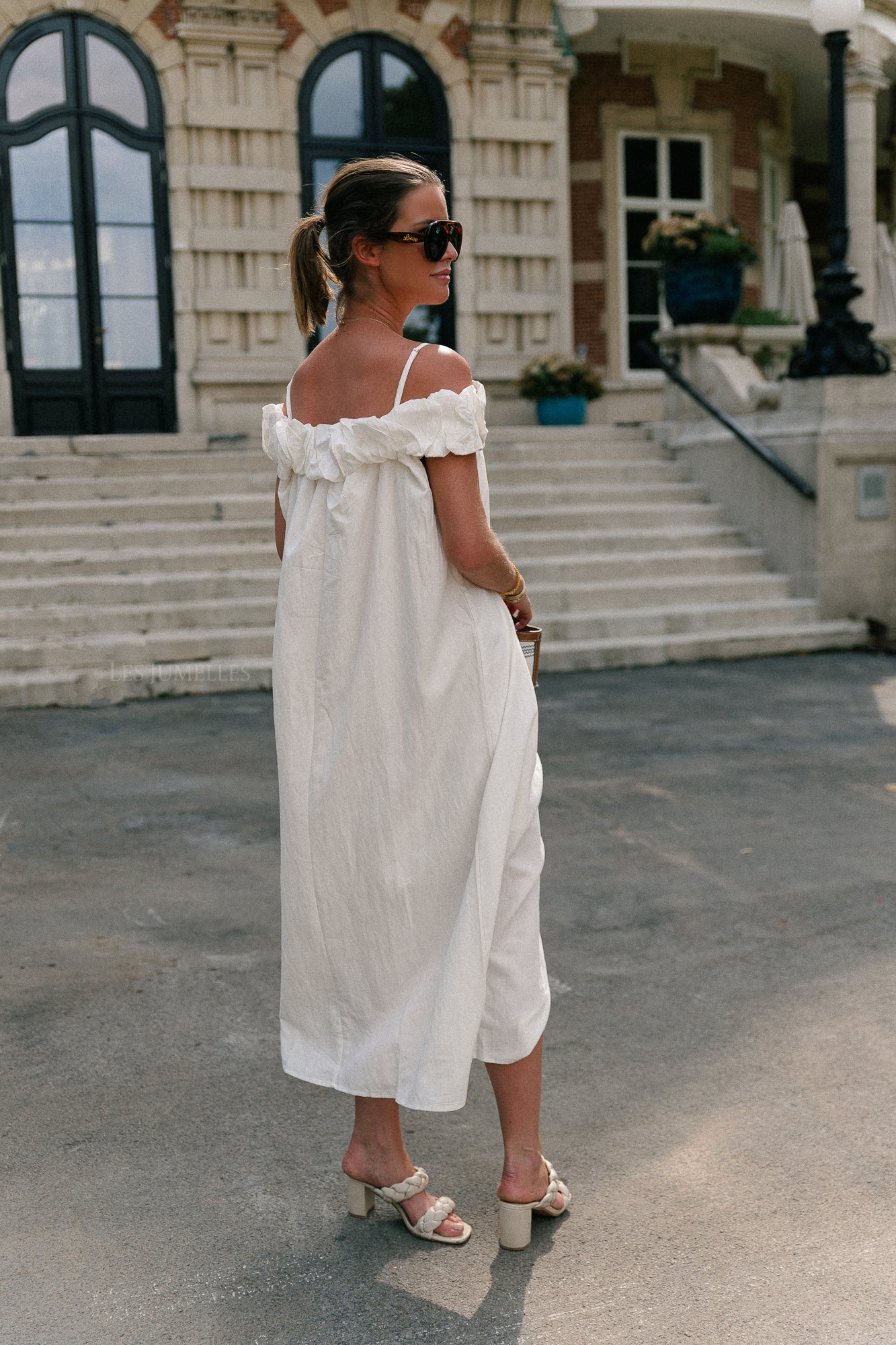 Cato long dress white